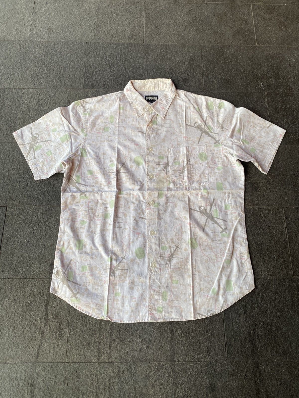 PPFM 💸BINDING OFFER💸 PPFM AVE MAPS SHIRTS BUTTON UPS Size US L / EU 52-54 / 3 - 2 Thumbnail