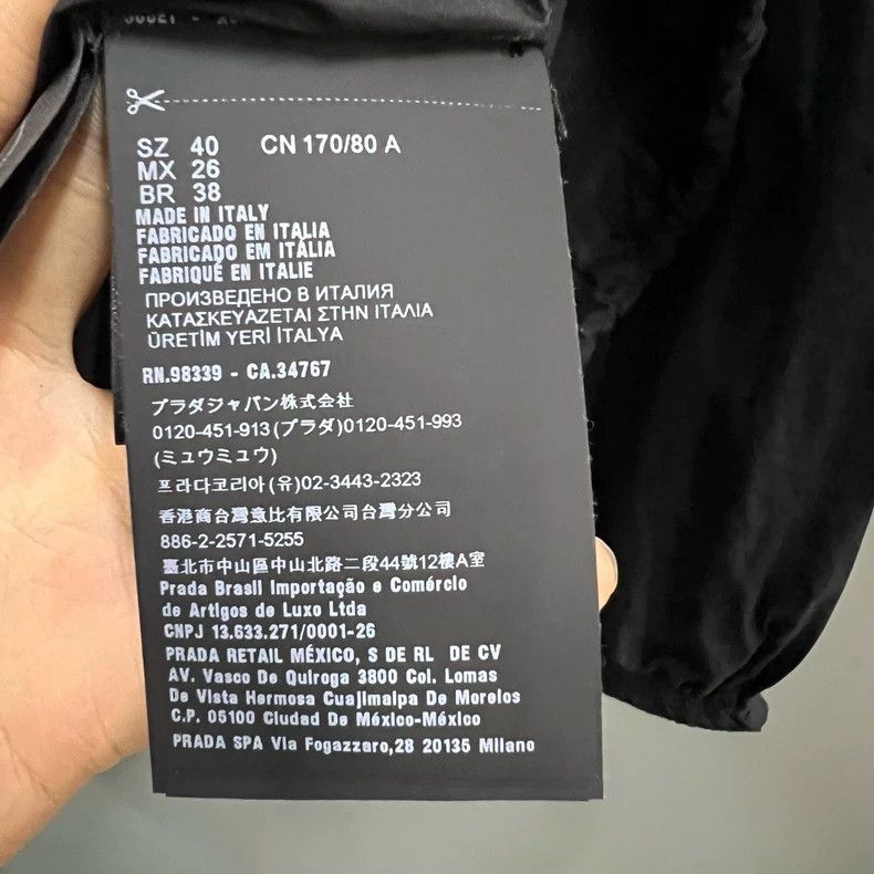 Prada Prada Black triangle lower hem drawstring jacket 2502-Nexta Size US XXS / EU 40 - 4 Thumbnail