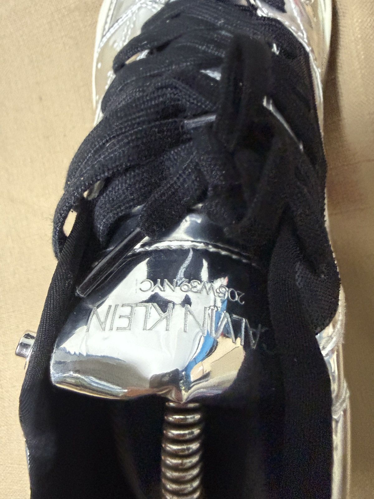 Calvin Klein 205W39NYC Calvin Klein 205W39NYC Cander Metallic Leather Sneakers Size US 10 / EU 43 - 11 Thumbnail