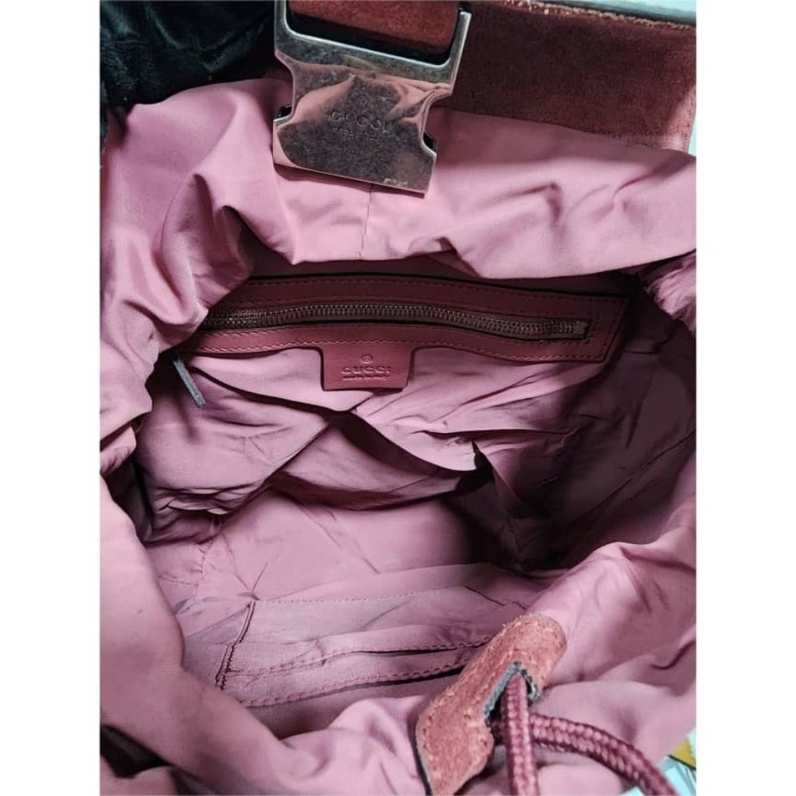 Gucci GUCCI GG Supreme Monogram Bloom Small Single Buckle Backpack Size ONE SIZE - 7 Thumbnail