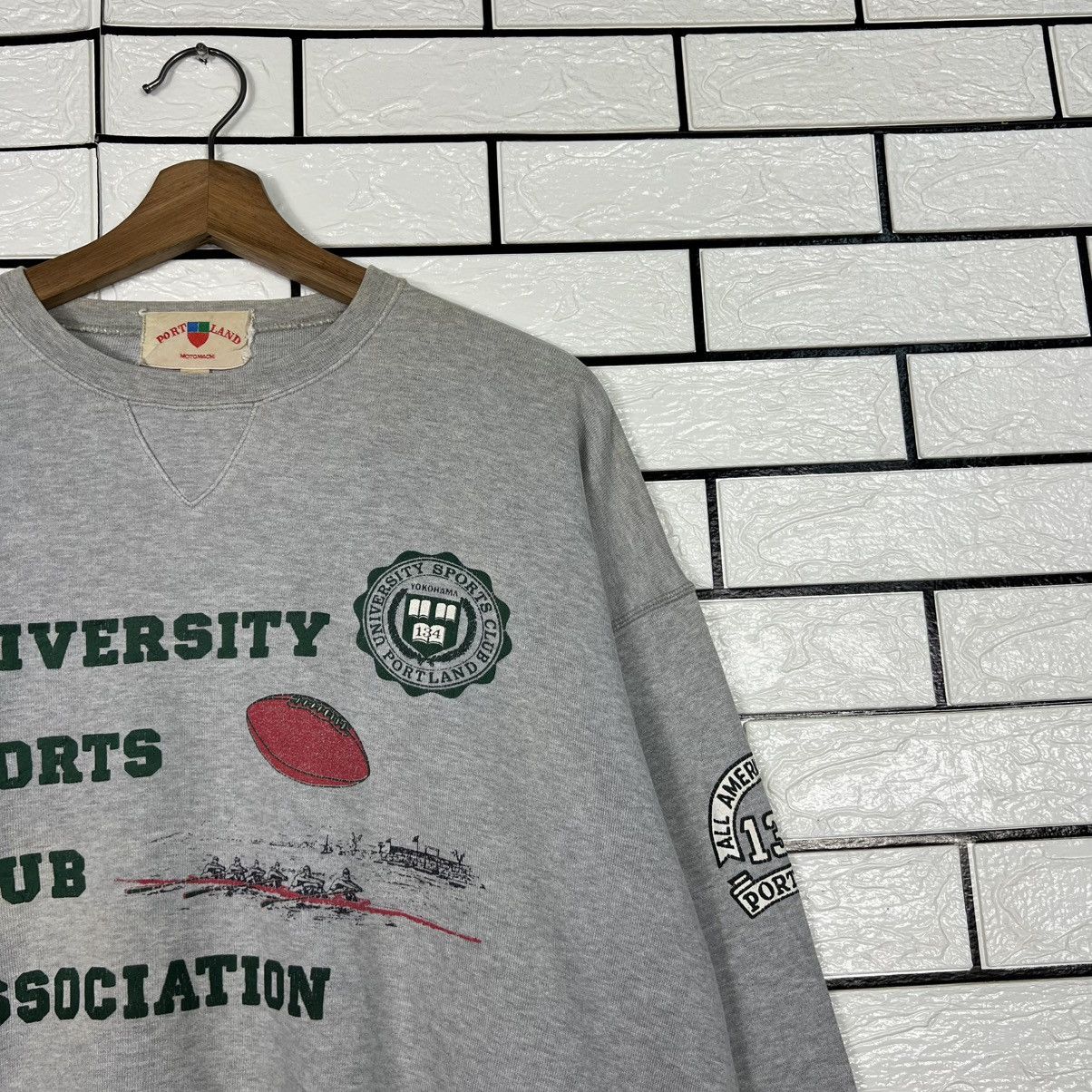 Vintage Vintage UNIVERSITY SPORT CLUB PORTLAND Sweatshirt #3972-C181 Size US L / EU 52-54 / 3 - 5 Thumbnail