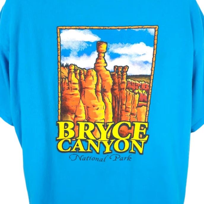Delta Bryce Canyon National Park T Shirt Mens 2XL Blue Travel Destination Tee Size US XXL / EU 58 / 5 - 2 Thumbnail