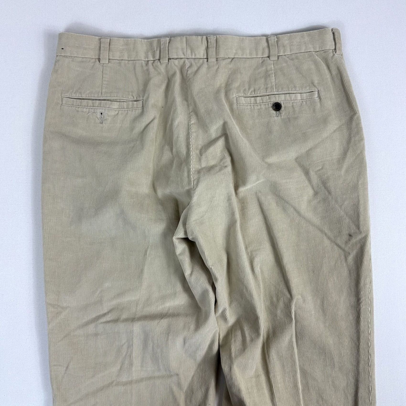 Brooks Brothers Brooks Brothers Country Club Corduroy Chino Pants Mens 40x30 Cotton Classic Fit Beige Straight 5-Pocket Size US 40 / EU 56 - 4 Thumbnail