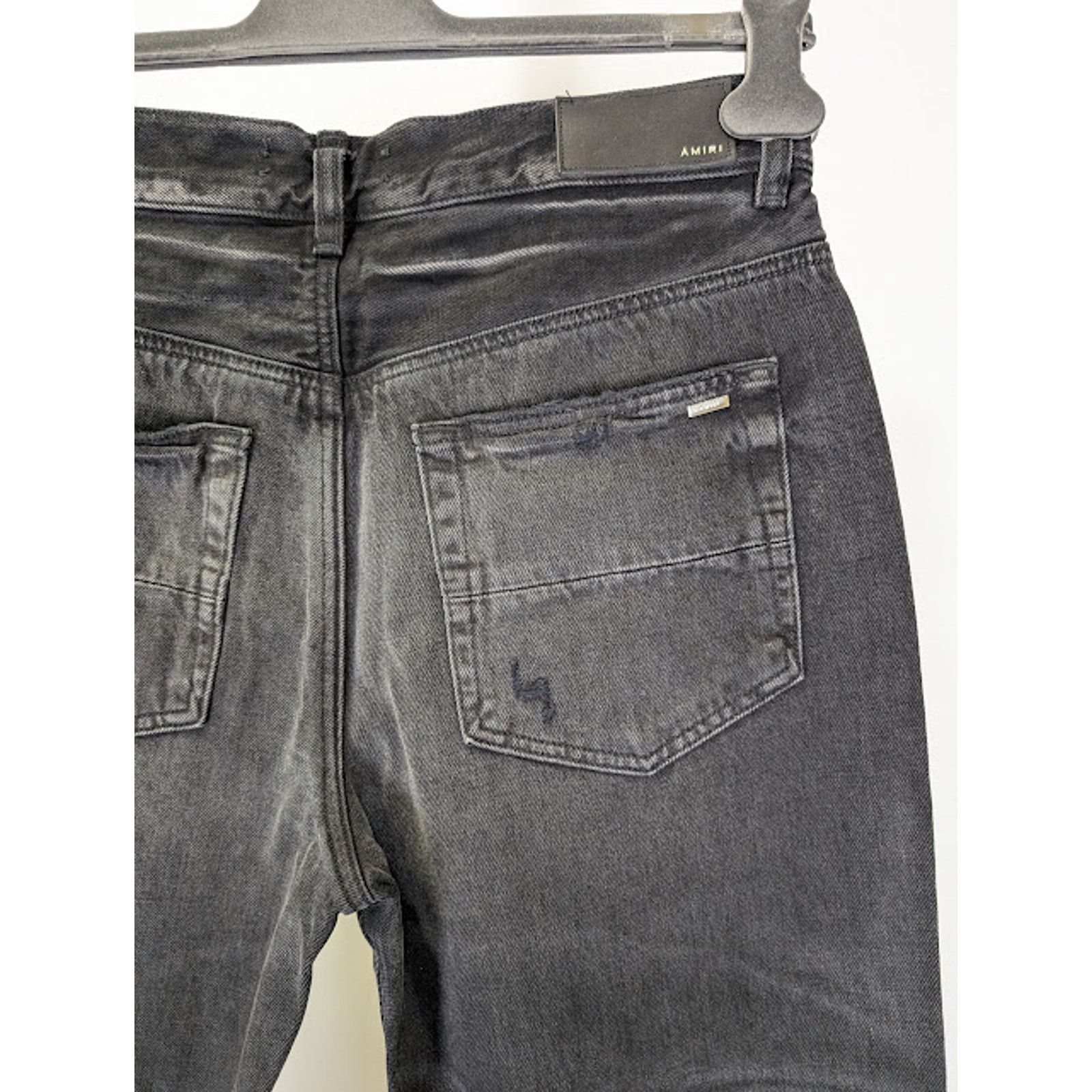 Amiri o1rshd1 Stack Straight Jeans in Faded Black Size US 34 / EU 50 - 16 Thumbnail