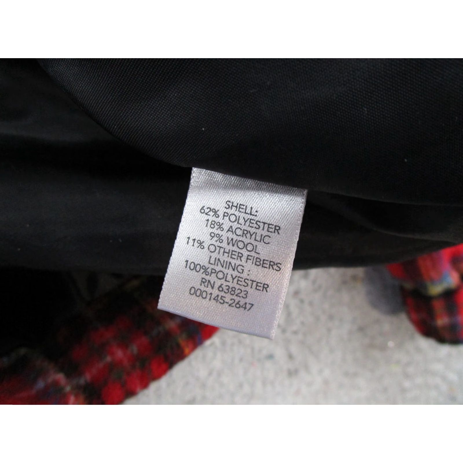 Vintage CHRISTOPHER BANKS Women’s Jacket Size Petite M 90s Plaid Wool Blend Full Zip Size M / US 6-8 / IT 42-44 - 4 Thumbnail