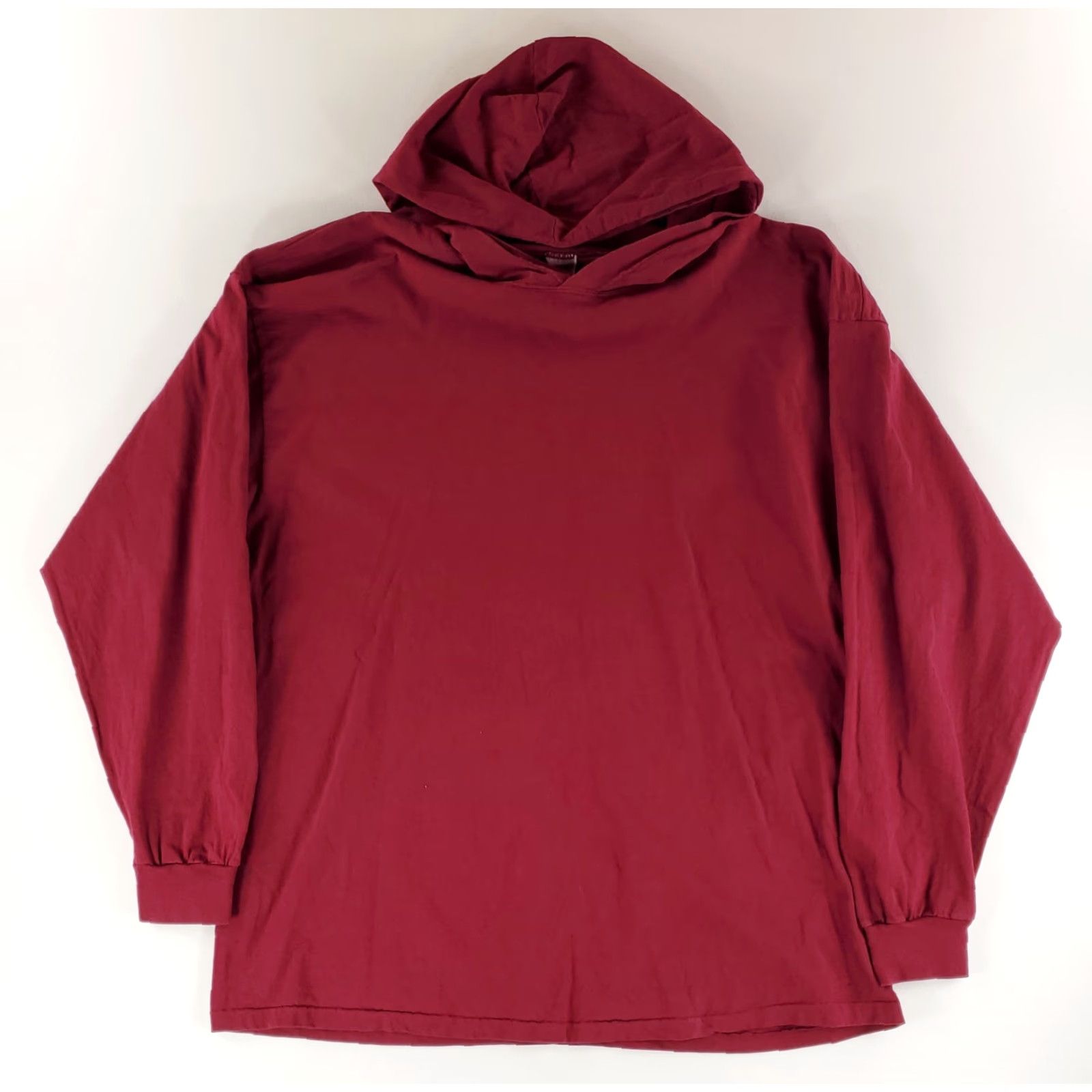 Gap VINTAGE Gap 90s Lightweight Hoodie Made USA Red Maroon Mens XL Hoodie Size US XL / EU 56 / 4 - 2 Thumbnail