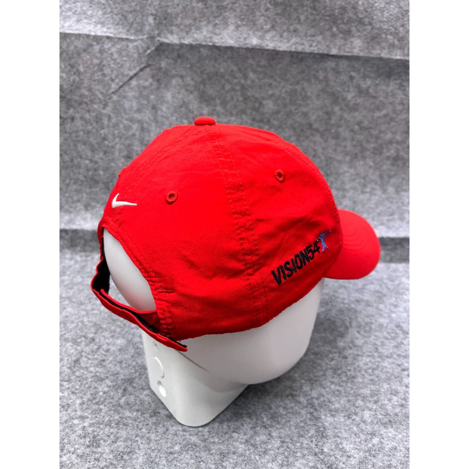 Nike Nike Hat Cap Strap Back Adult One Size Red Polyester Golf Hat Cap Nike Size ONE SIZE - 7 Thumbnail