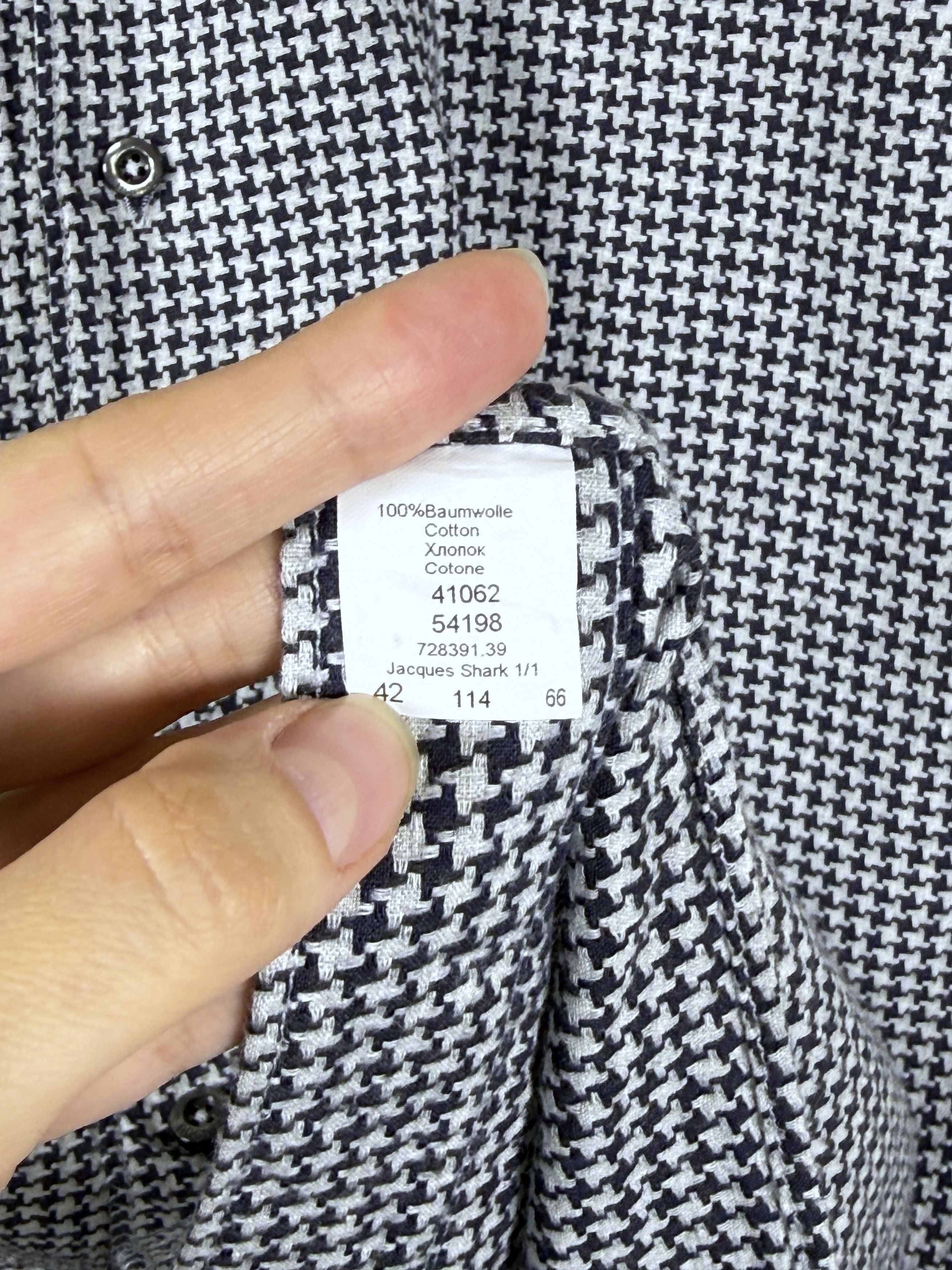 Bogner Men's Bogner Houndstooth Casual Shirt 42/L Size US L / EU 52-54 / 3 - 6 Thumbnail