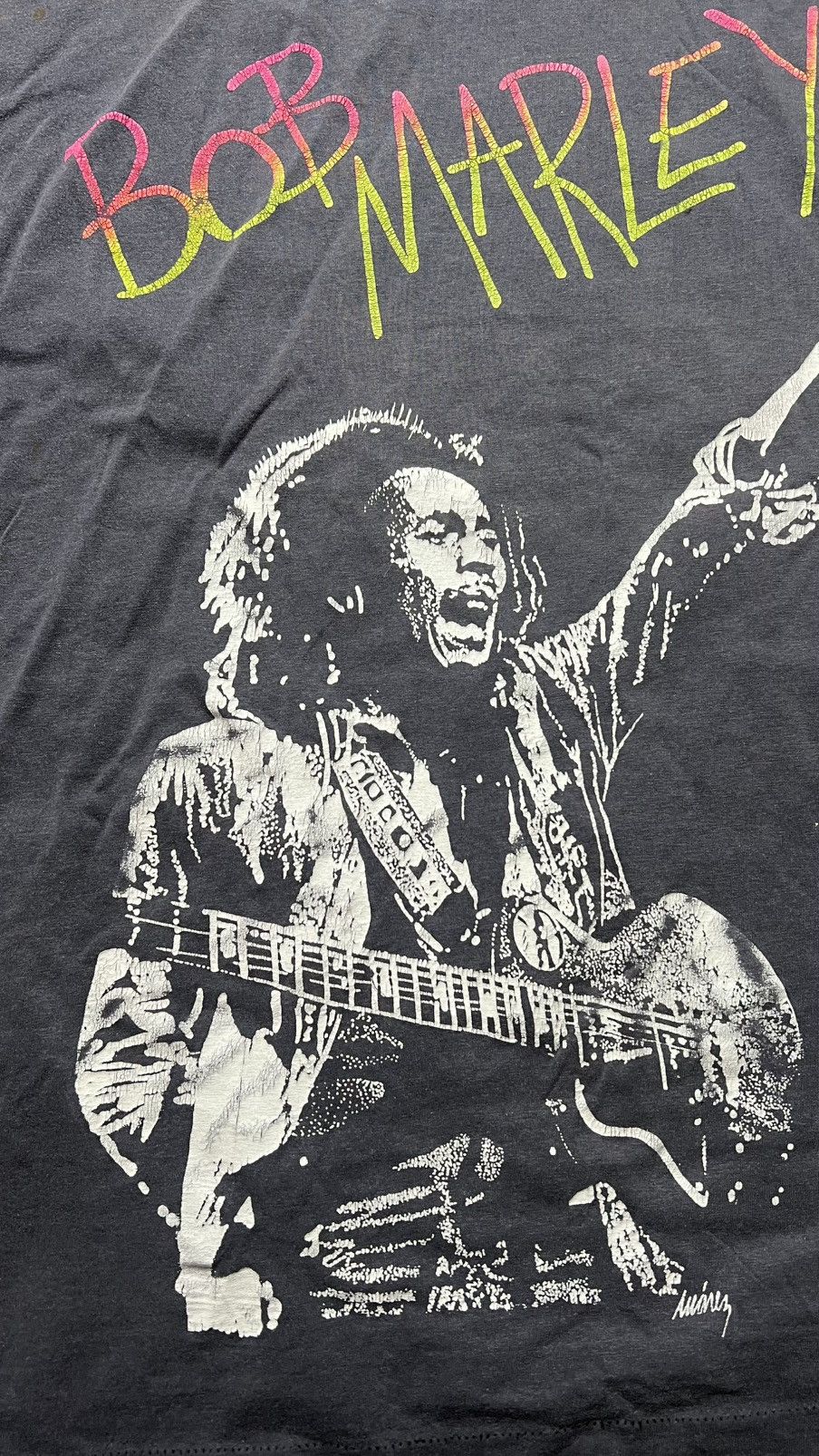 Band Tees VTG 90’s Bob Marley overprinted single stitch t shirt Size US XL / EU 56 / 4 - 3 Thumbnail
