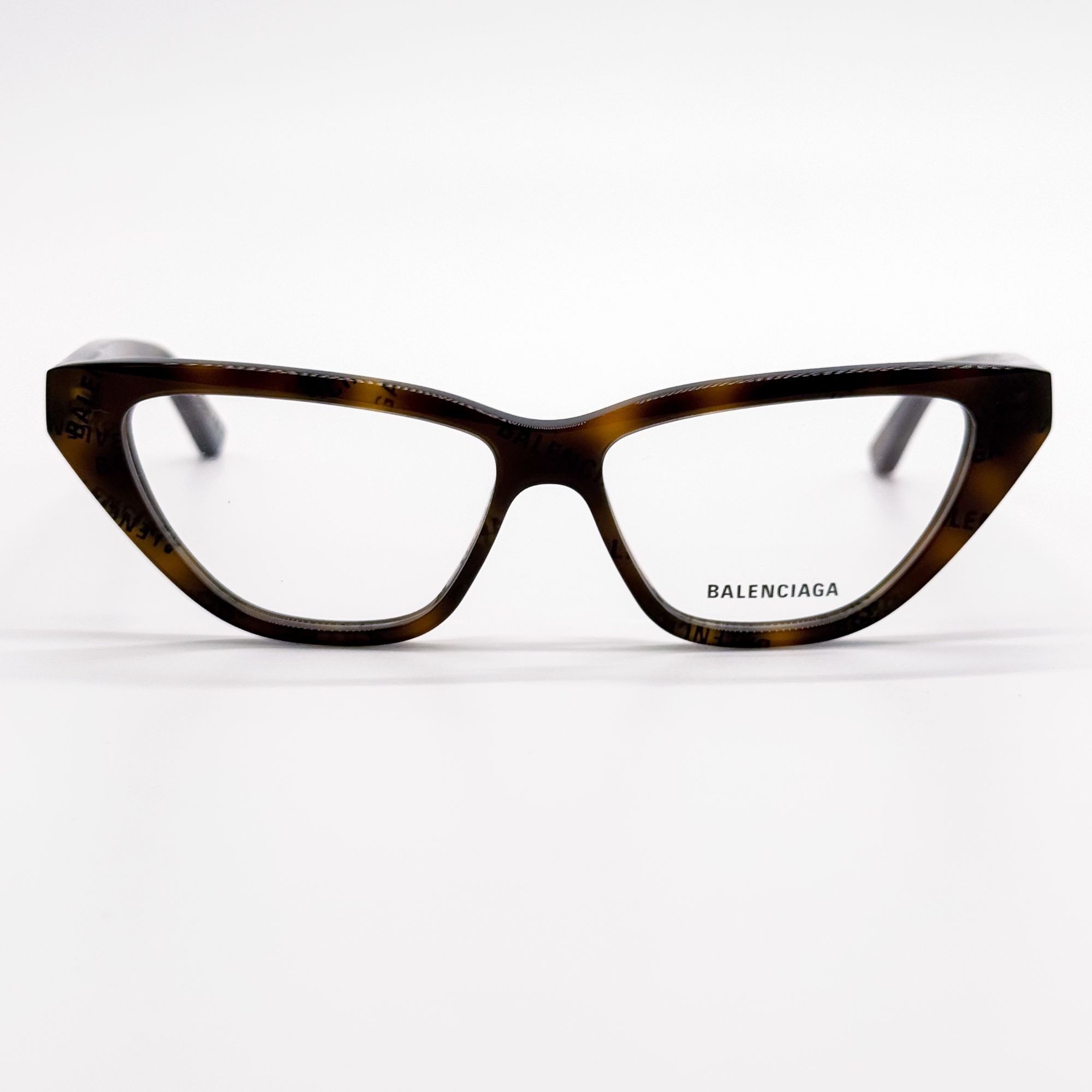 Balenciaga NEW BALENCIAGA EYEGLASSES BB0128O 005 CAT EYE DARK HAVANA WO Size ONE SIZE - 3 Thumbnail