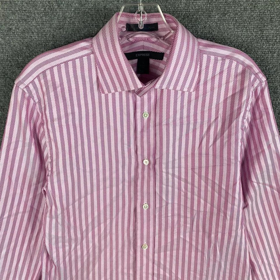 Express Express Shirt Men's Small Classic Fit Striped Italian Fabric Size US S / EU 44-46 / 1 - 2 Thumbnail