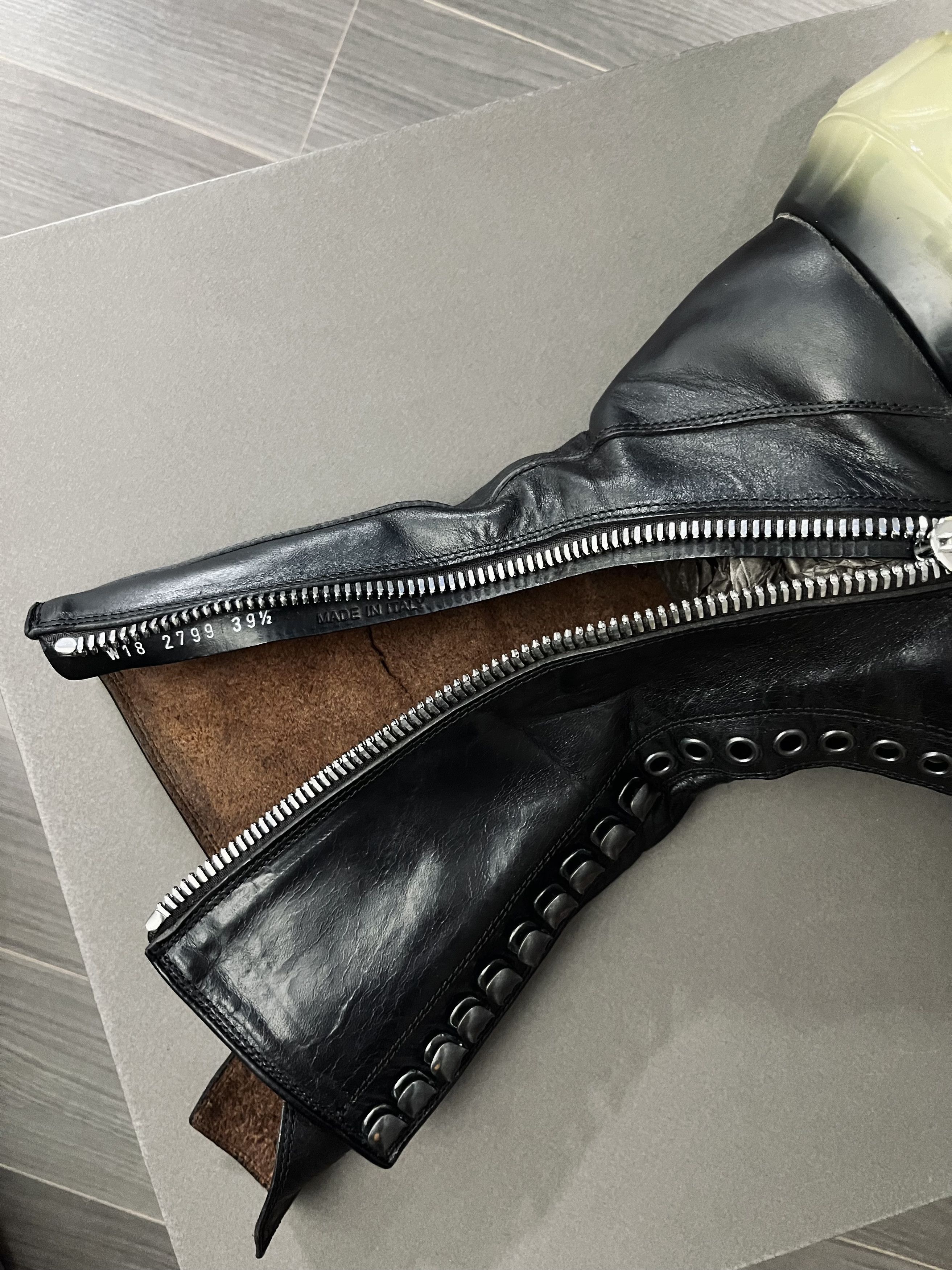 Rick Owens SISYPHUS OFF-THE-RUNWAY TRACTOR BOOTS Size US 6.5 / EU 39-40 - 9 Thumbnail