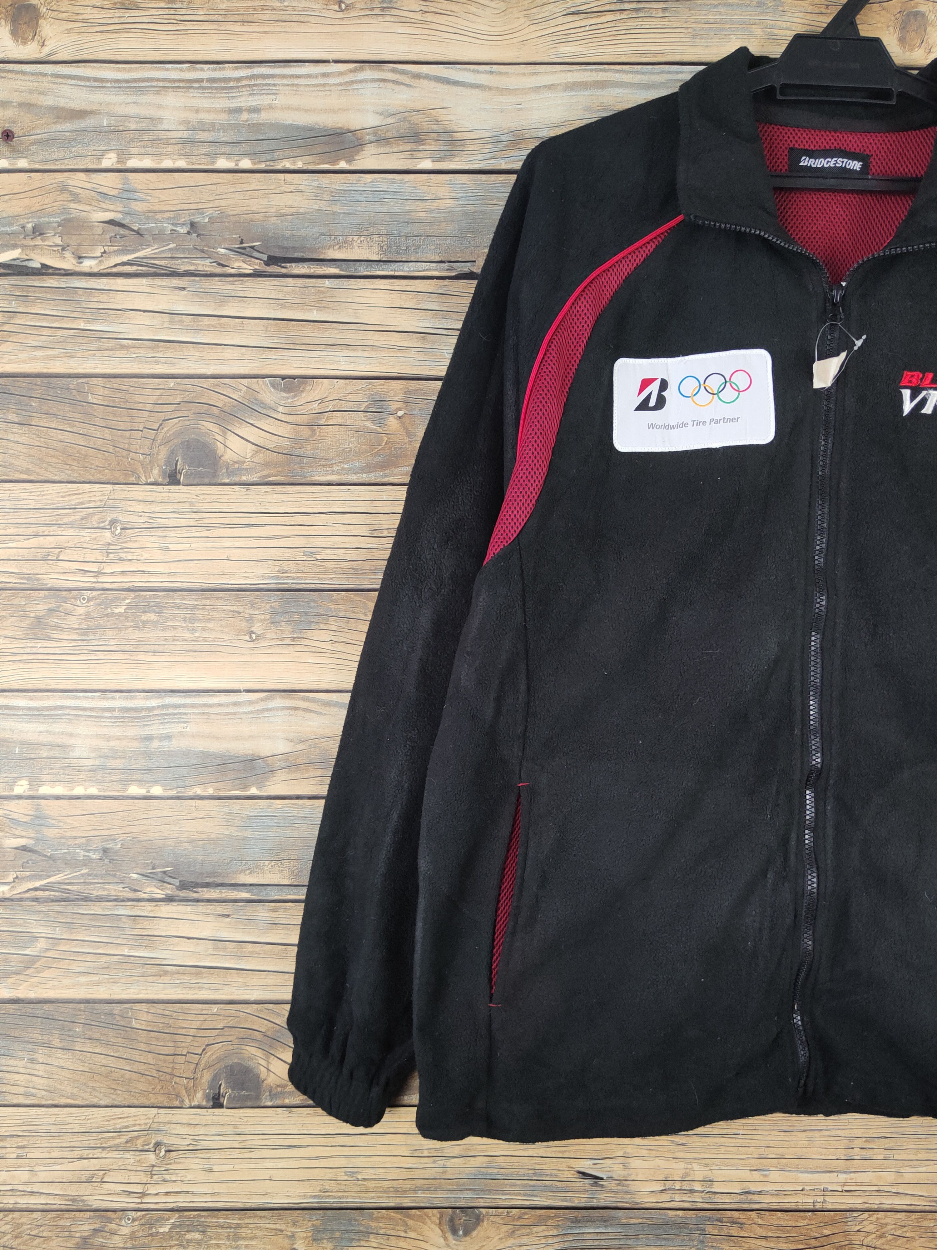 Japanese Brand DL Bridgestone Black motorsport olympic Sweaters #590 Size US L / EU 52-54 / 3 - 5 Thumbnail