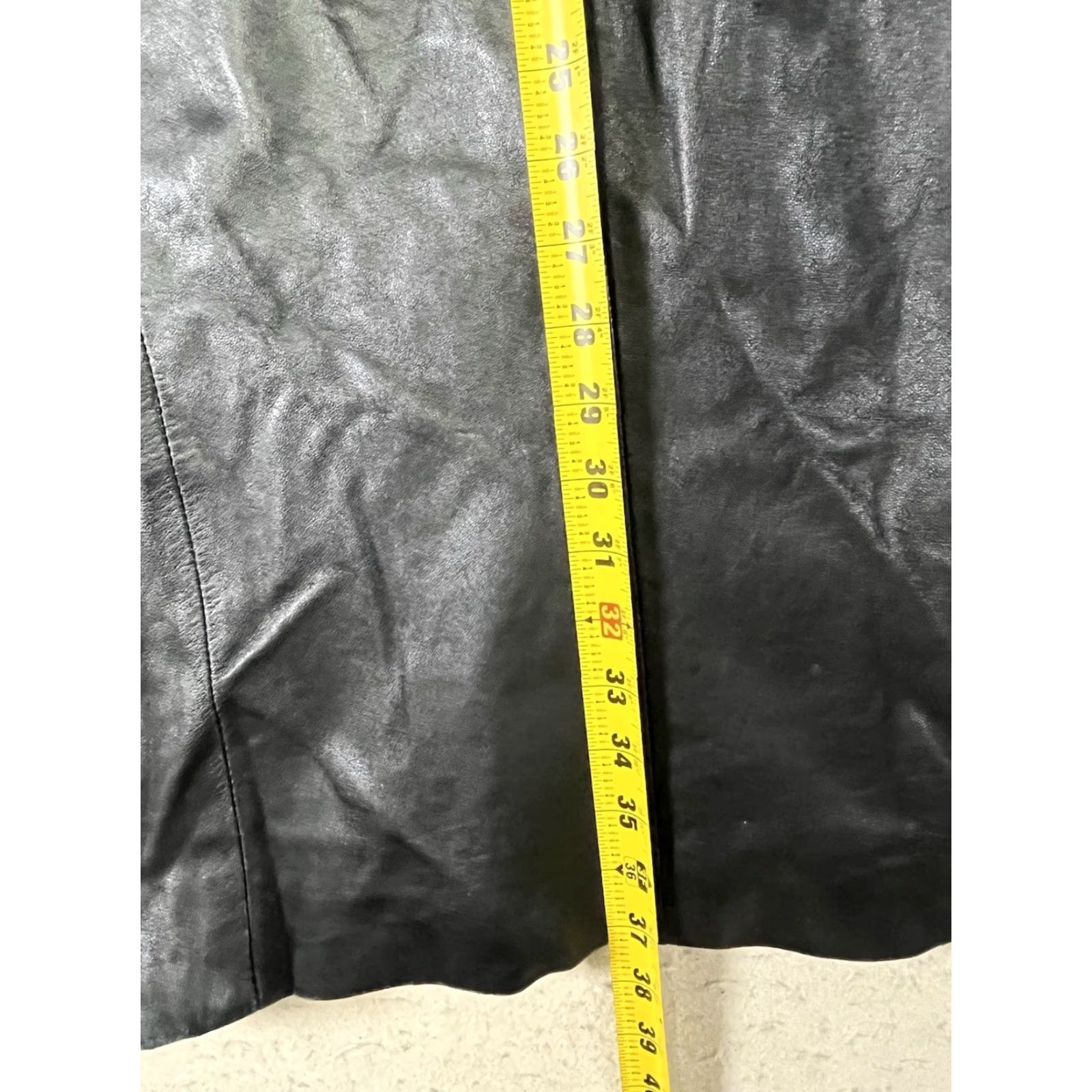 Vintage VINTAGE Comint Women Leather Trench Coat Long Coat Size M Black 90s Style Oversized Button Closure Women Size M / US 6-8 / IT 42-44 - 5 Thumbnail