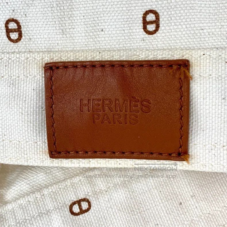 Hermes Hermes White Pig Nose Printed Cotton Lapel Single Breasted Size S / US 4 / IT 40 - 6 Thumbnail