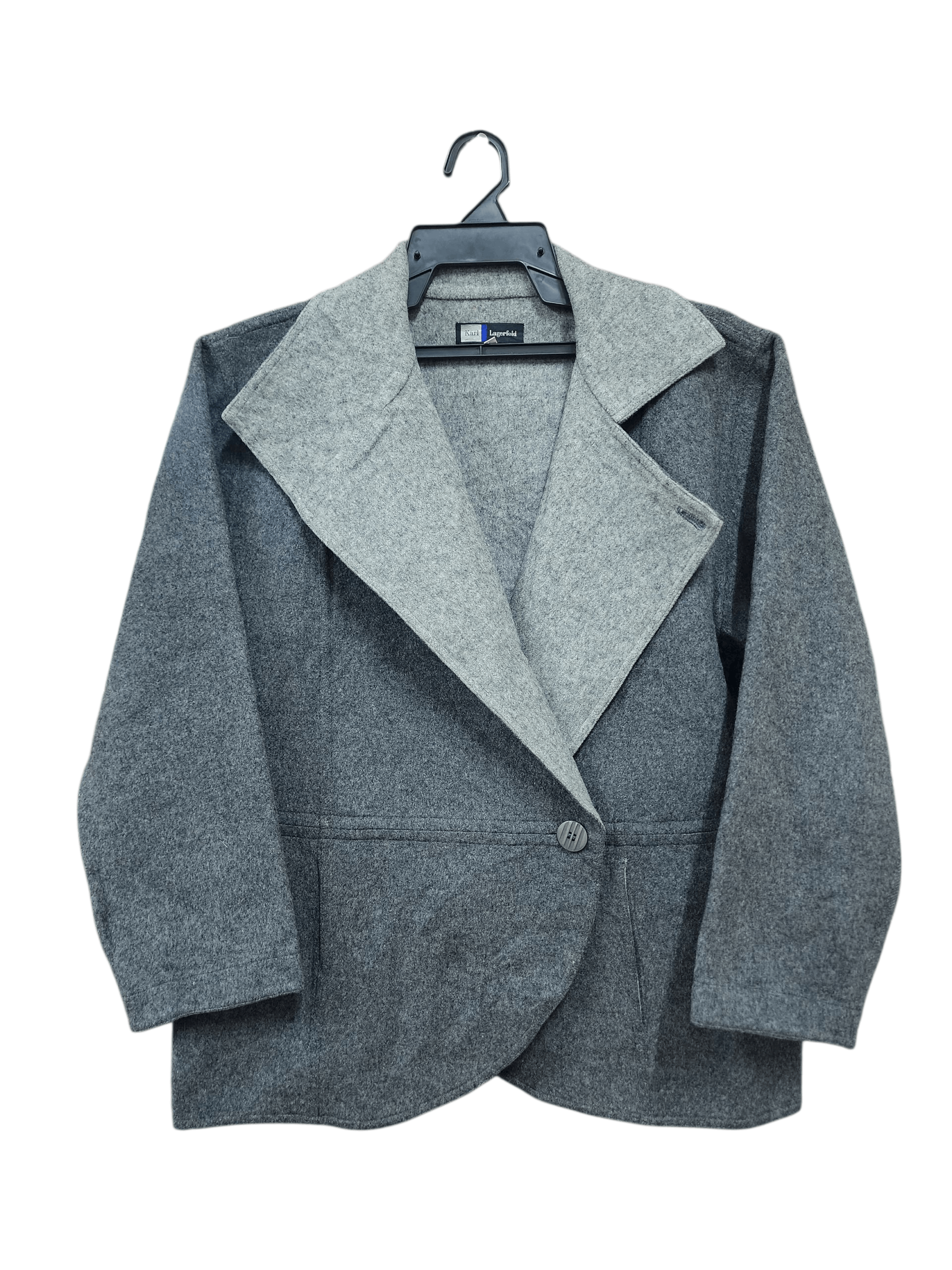 Karl Lagerfeld Karl Lagerfeld Vintage Double Breast Wool Blend Jacket Size L / US 10 / IT 46 - 1 Thumbnail