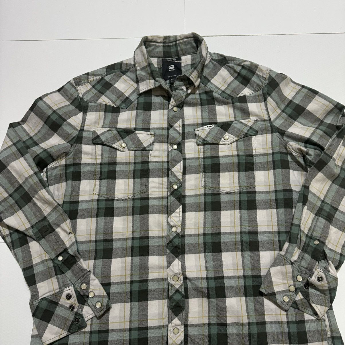 G-Star G-Star Raw Men’s Shirt Multicoloured Slim Fit Button Up Size US XL / EU 56 / 4 - 2 Thumbnail