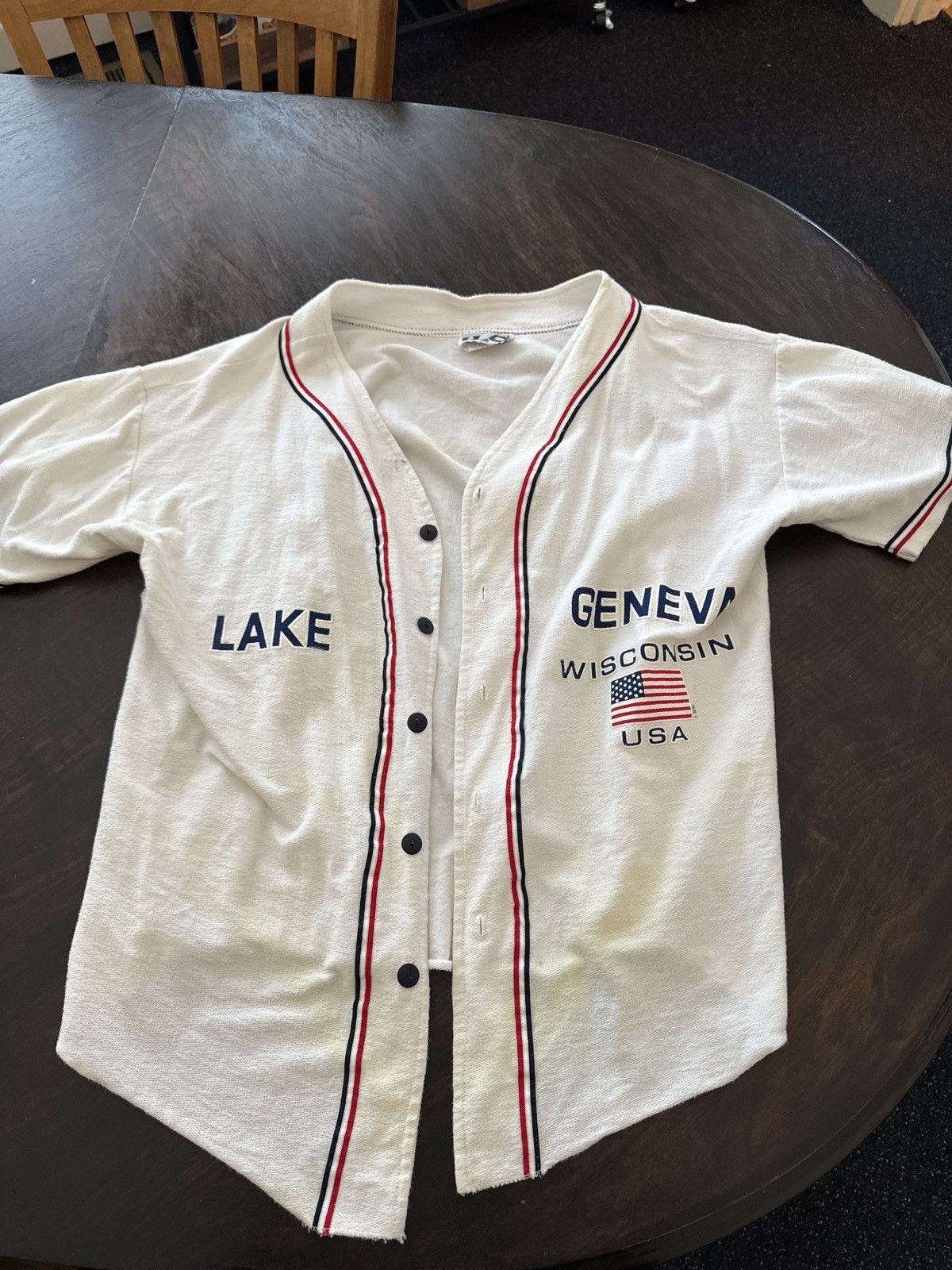 Vintage Vintage baseball jersey Size US L / EU 52-54 / 3 - 2 Thumbnail