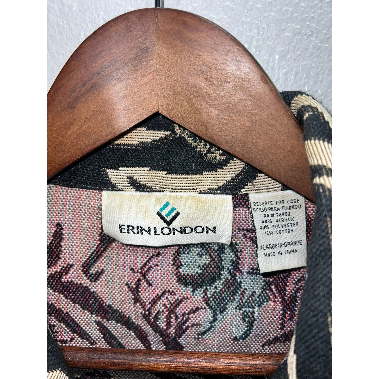 Vintage Womens Vintage Safari Blazer Jacket Tapestry Jacquard XL Size XL / US 12-14 / IT 48-50 - 8 Thumbnail