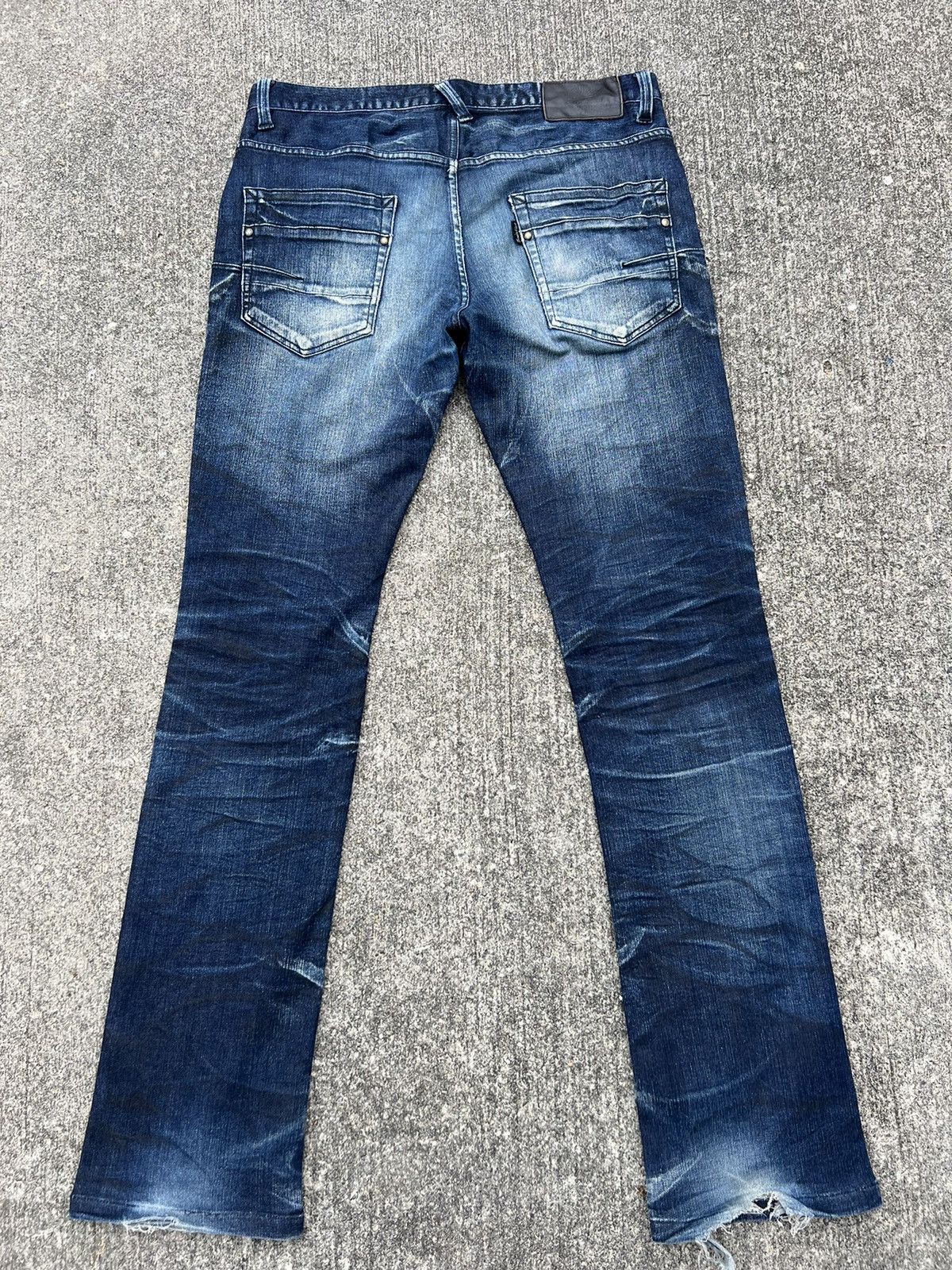 Tornado Mart Vintage Tornado Mart Distress Fade Denim Stretch Flare Jeans Size US 32 / EU 48 - 5 Thumbnail