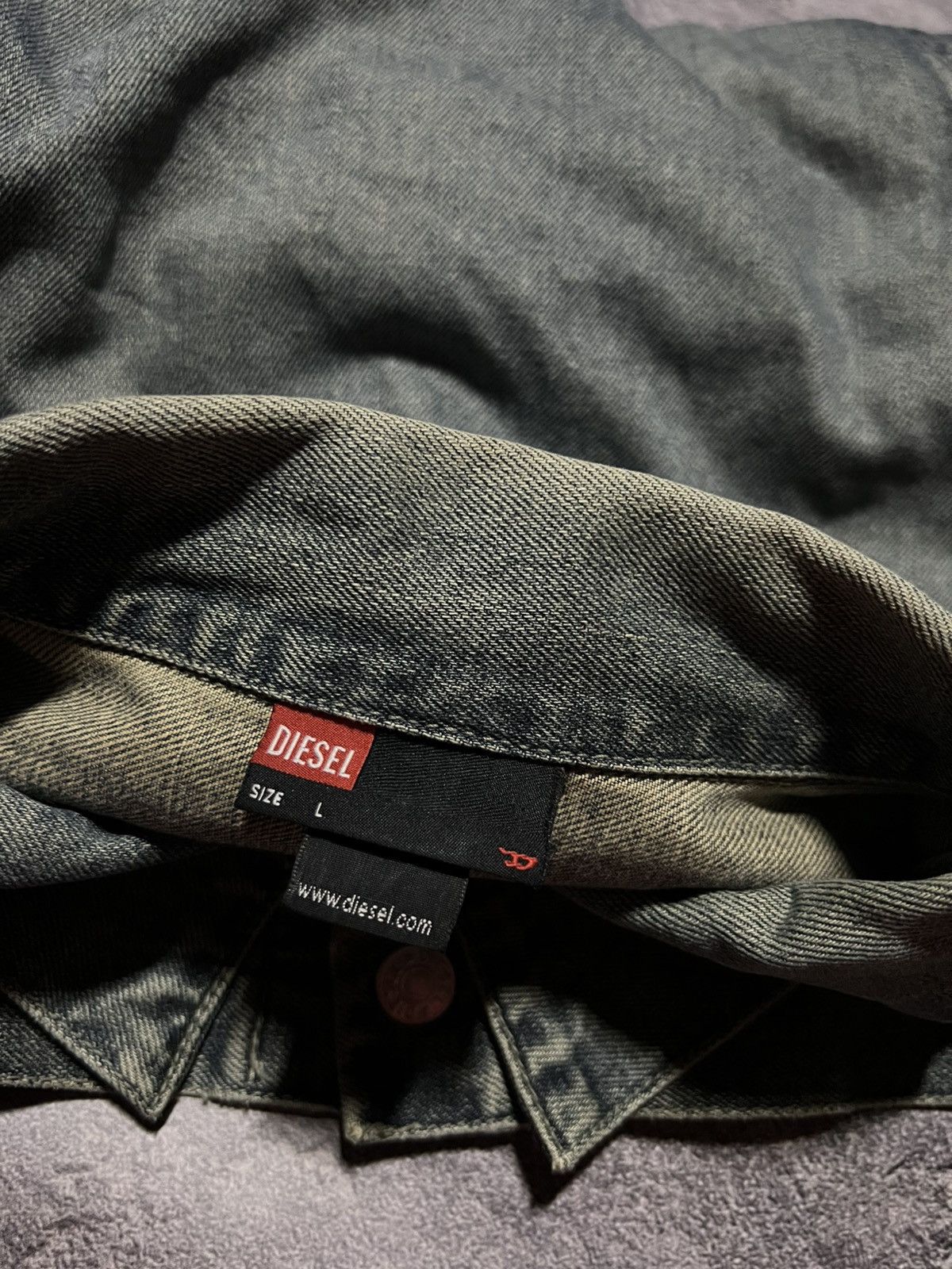 Diesel Vintage Diesel Denim Jacket Faded Y2K Archive Streetwear Size US L / EU 52-54 / 3 - 5 Thumbnail