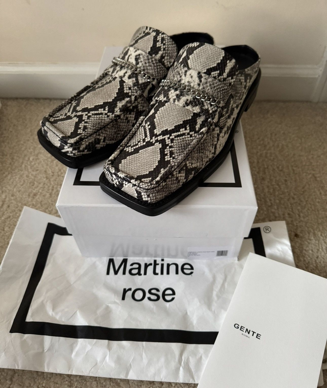 Martine Rose Martine Rose Square Toe Mules Size US 10 / EU 43 - 2 Thumbnail