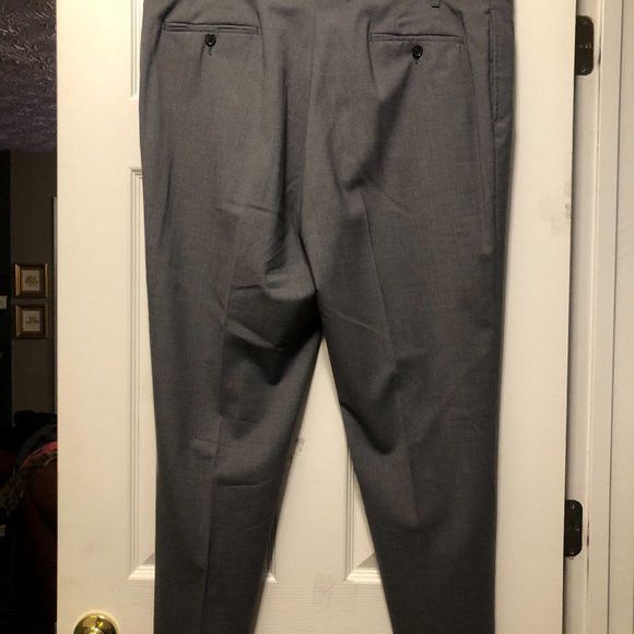 Ralph Lauren Ralph Lauren men's gray wool dress pants size: 42/30 Size 42R - 4 Thumbnail