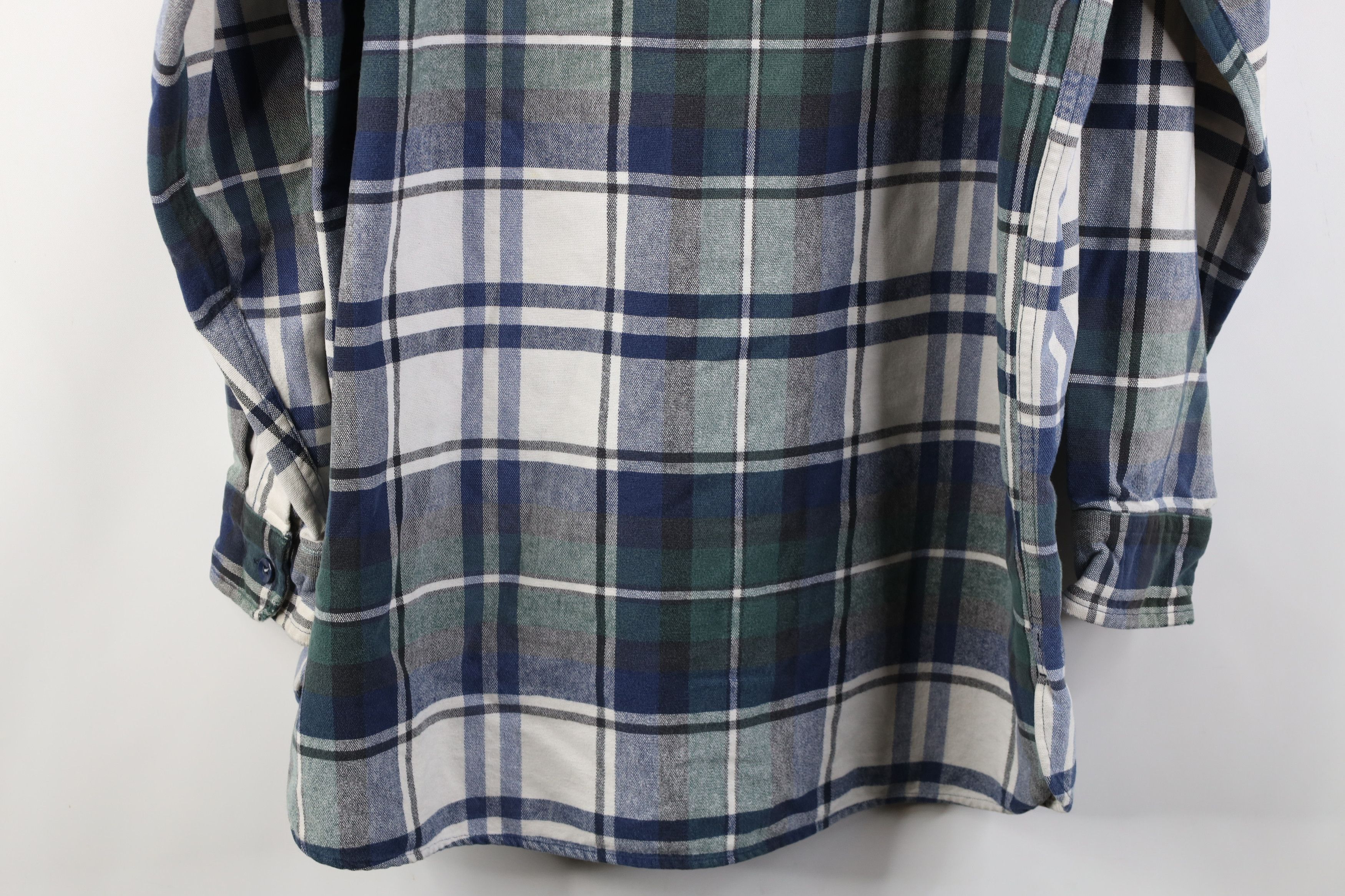 L.L. Bean Vintage 90s LL Bean Heavyweight. Flannel Button Shirt Size US L / EU 52-54 / 3 - 11 Thumbnail