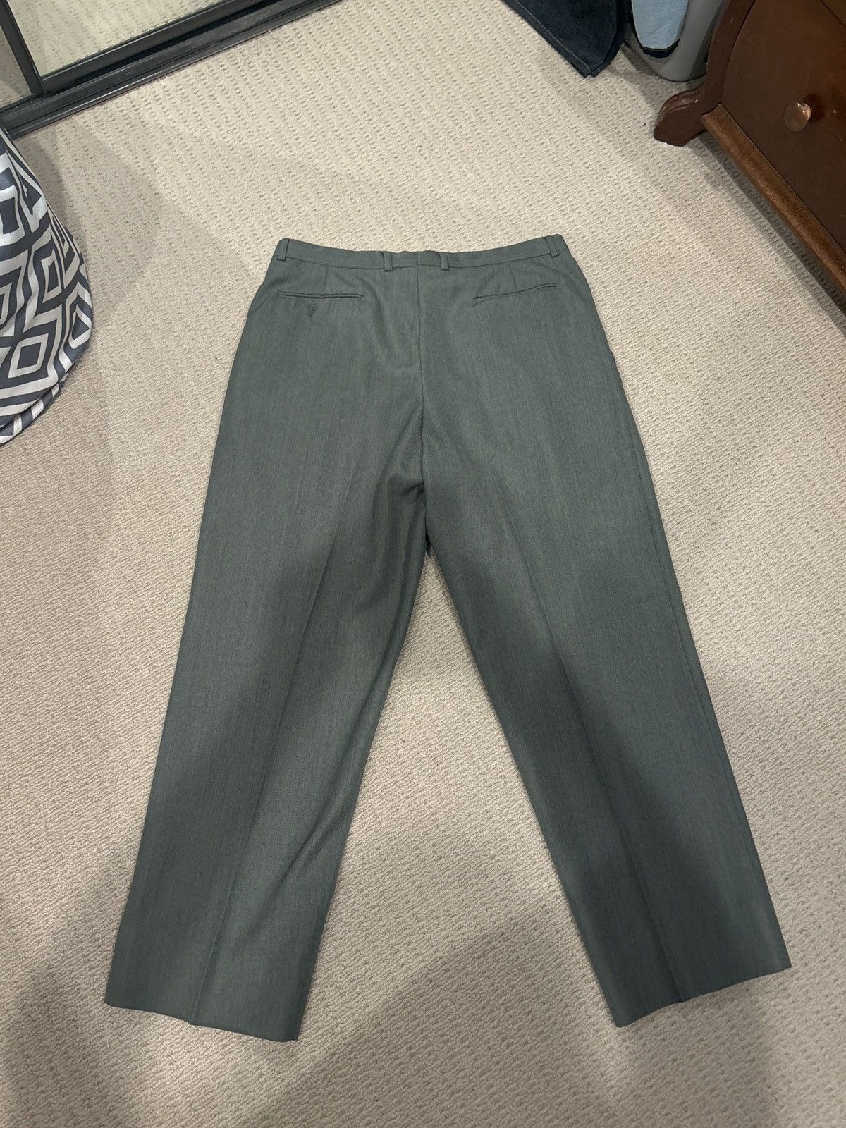Vintage pier luigi green dress/causal pants Size US 34 / EU 50 - 3 Thumbnail