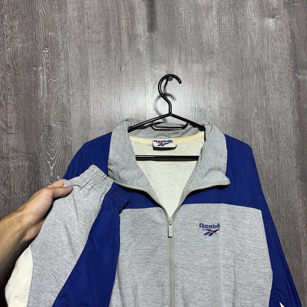 Reebok Vintage Reebok Logo Nylon Track Jacket Size Large 80s Size US L / EU 52-54 / 3 - 5 Thumbnail