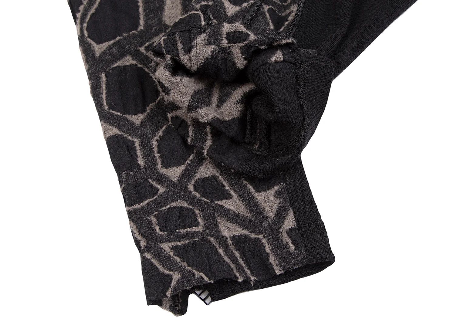 Issey Miyake Cut Jacquard Design Tapered Pants in Black/Gray Size US 36 / EU 52 - 8 Thumbnail