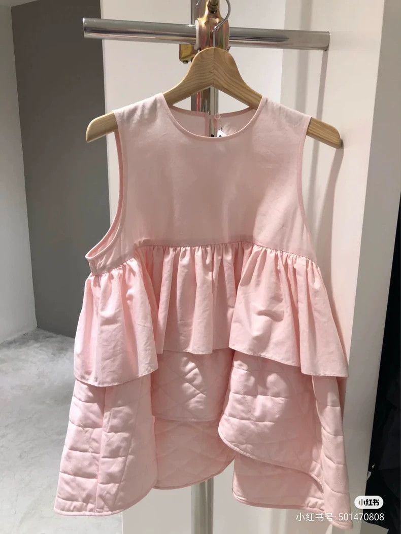 Other Comme Des Garcons Ergong Kai Pink Cotton Vest Size S / US 4 / IT 40 - 1 Thumbnail