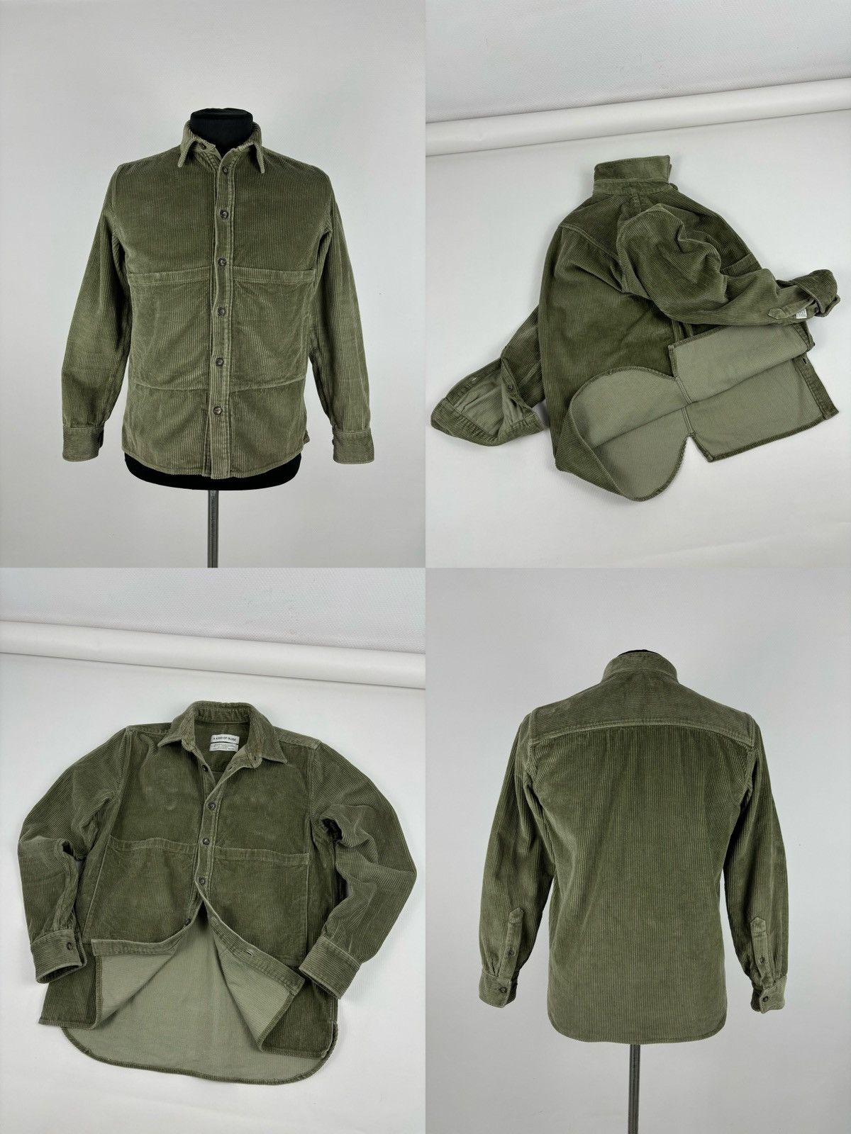A Kind Of Guise RARE Сorduroy Garment-Dyed Cotton Long Sleeve Overshirt Germany Jacket Shirt S-M Size US M / EU 48-50 / 2 - 1 Thumbnail