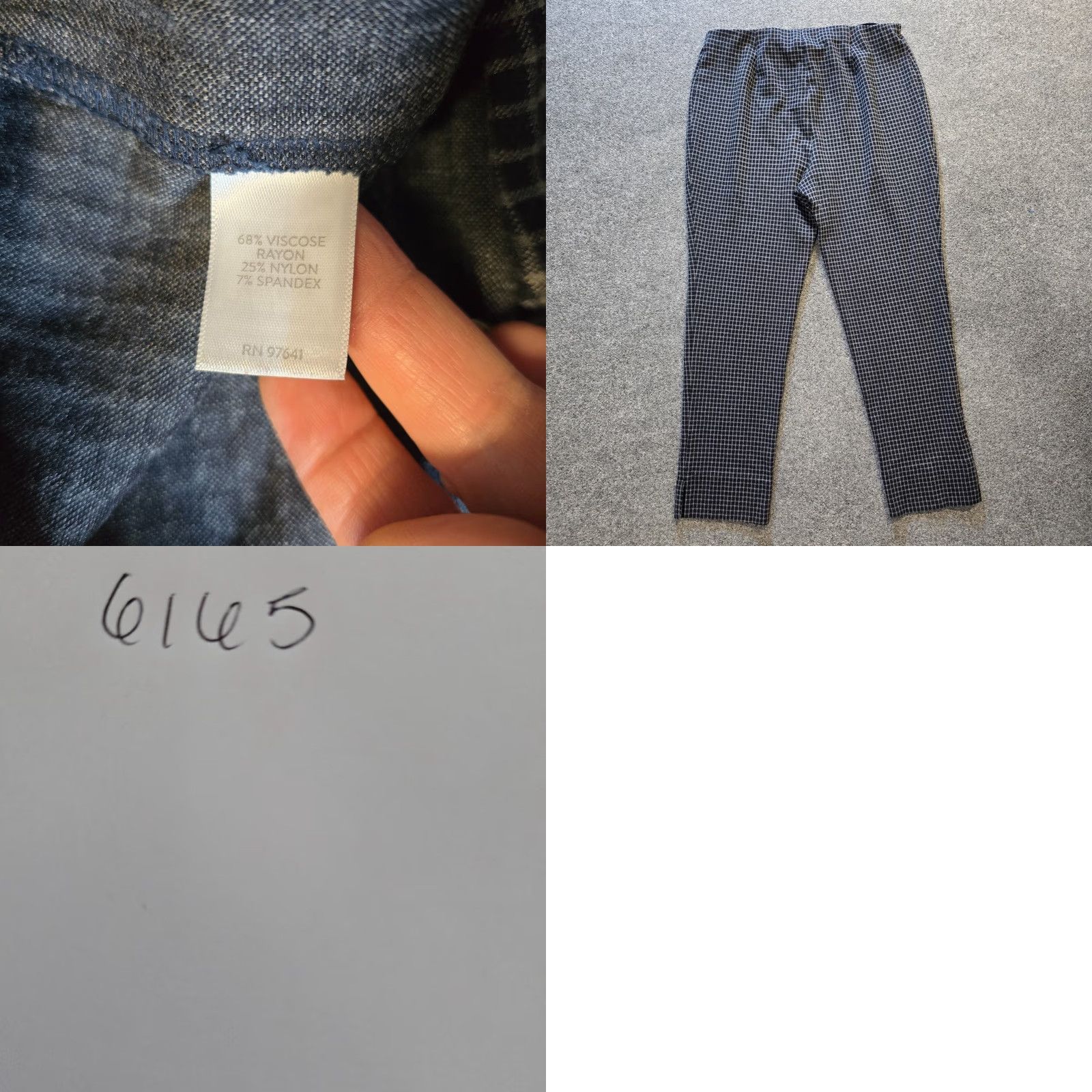 J. Jill J. Jill Pant Women Large Blue Plaid Ponte Slim Leg Pull On Casual Capsule Shirt? I cannot provide a result. Size 24" / US 00 / IT 34 - 8 Thumbnail