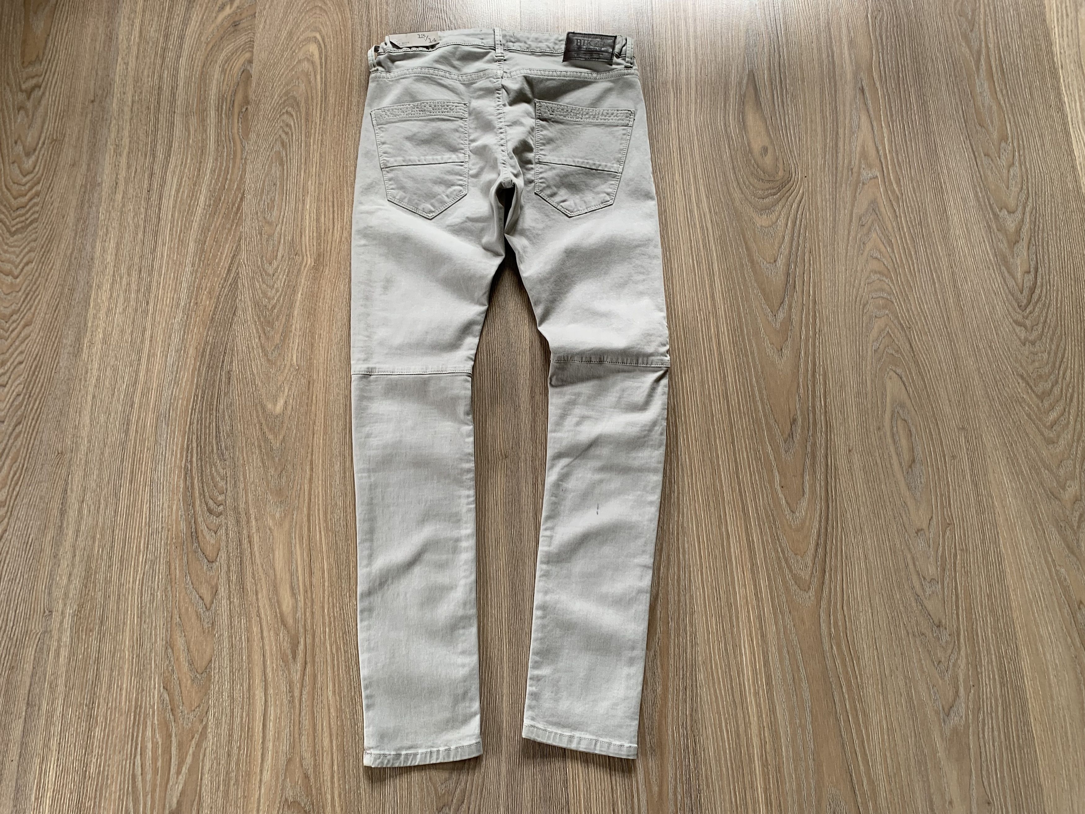 Designer × Zara New Zara Boys Colection Biker Denim Grey Jeans Size US 26 / EU 42 - 3 Thumbnail
