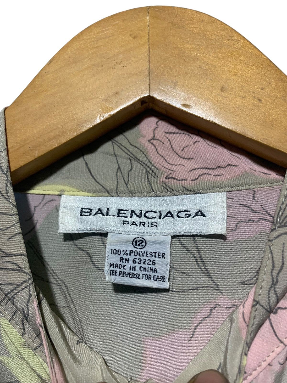 Balenciaga × Vintage Vintage Balenciaga floral print hawaiian shirt Size L / US 10 / IT 46 - 6 Thumbnail