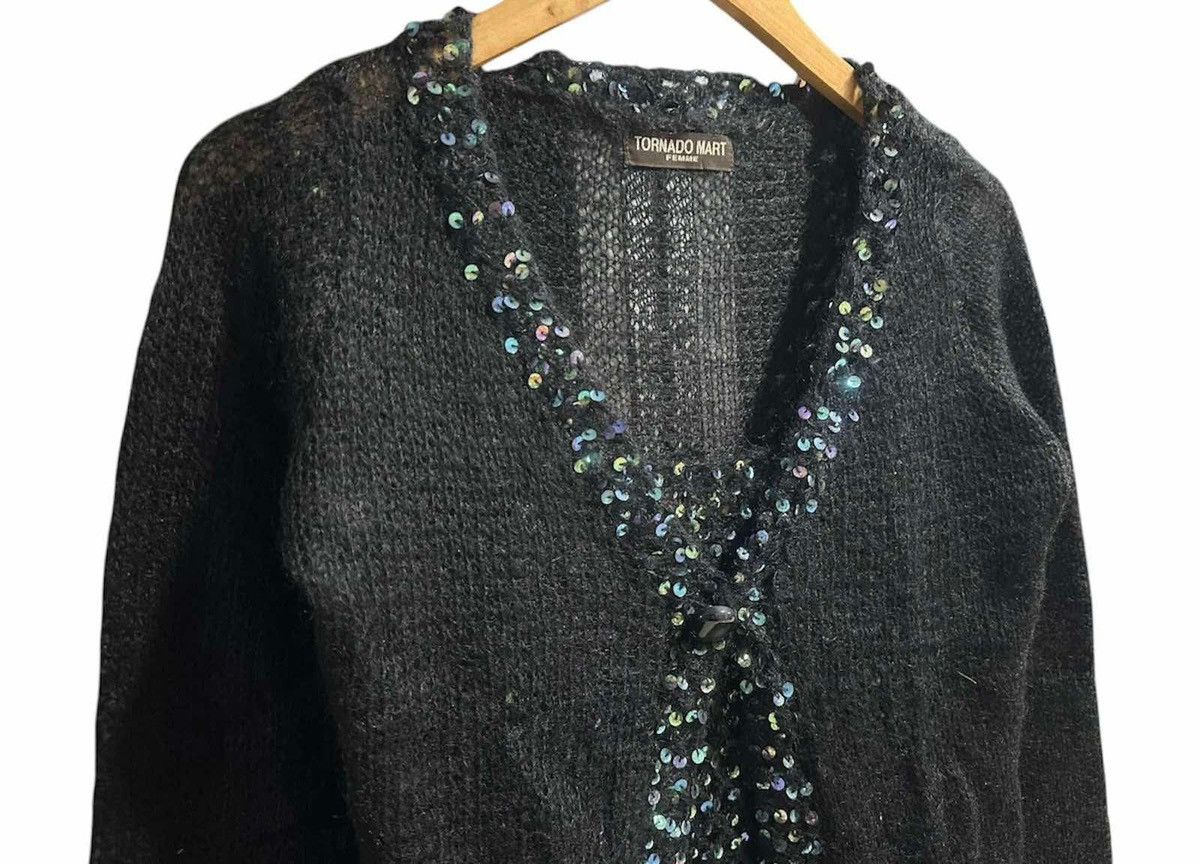 Hysteric Glamour × Japanese Brand × Tornado Mart 🔥Sick Y2K Tornado Mart Knit Cardigan Sequin & Camisole Set Size M / US 6-8 / IT 42-44 - 12 Thumbnail