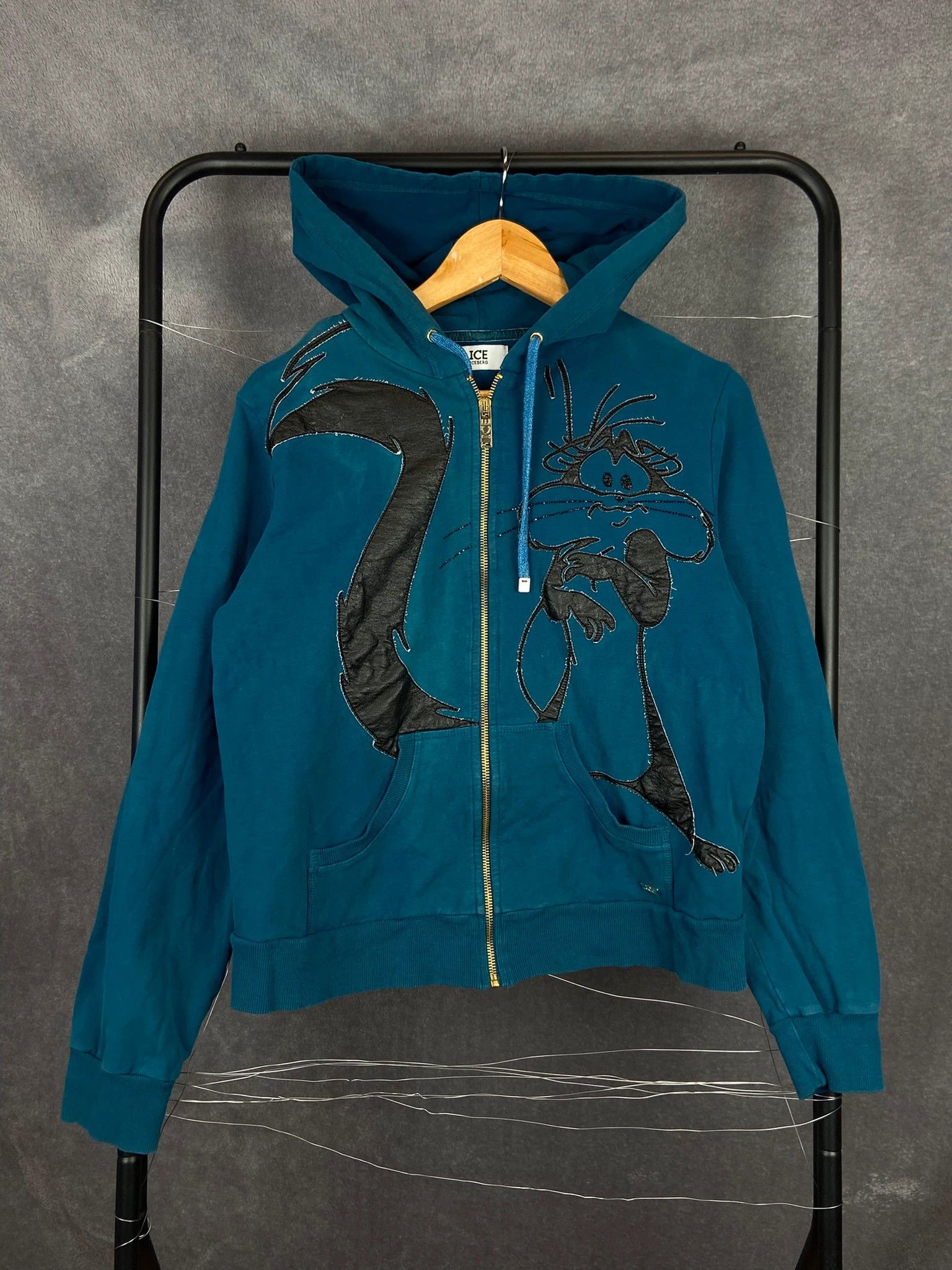 Iceberg Iceberg Sylvester Hoodie S | Blue Cartoon Zip Sweat Size US S / EU 44-46 / 1 - 1 Thumbnail