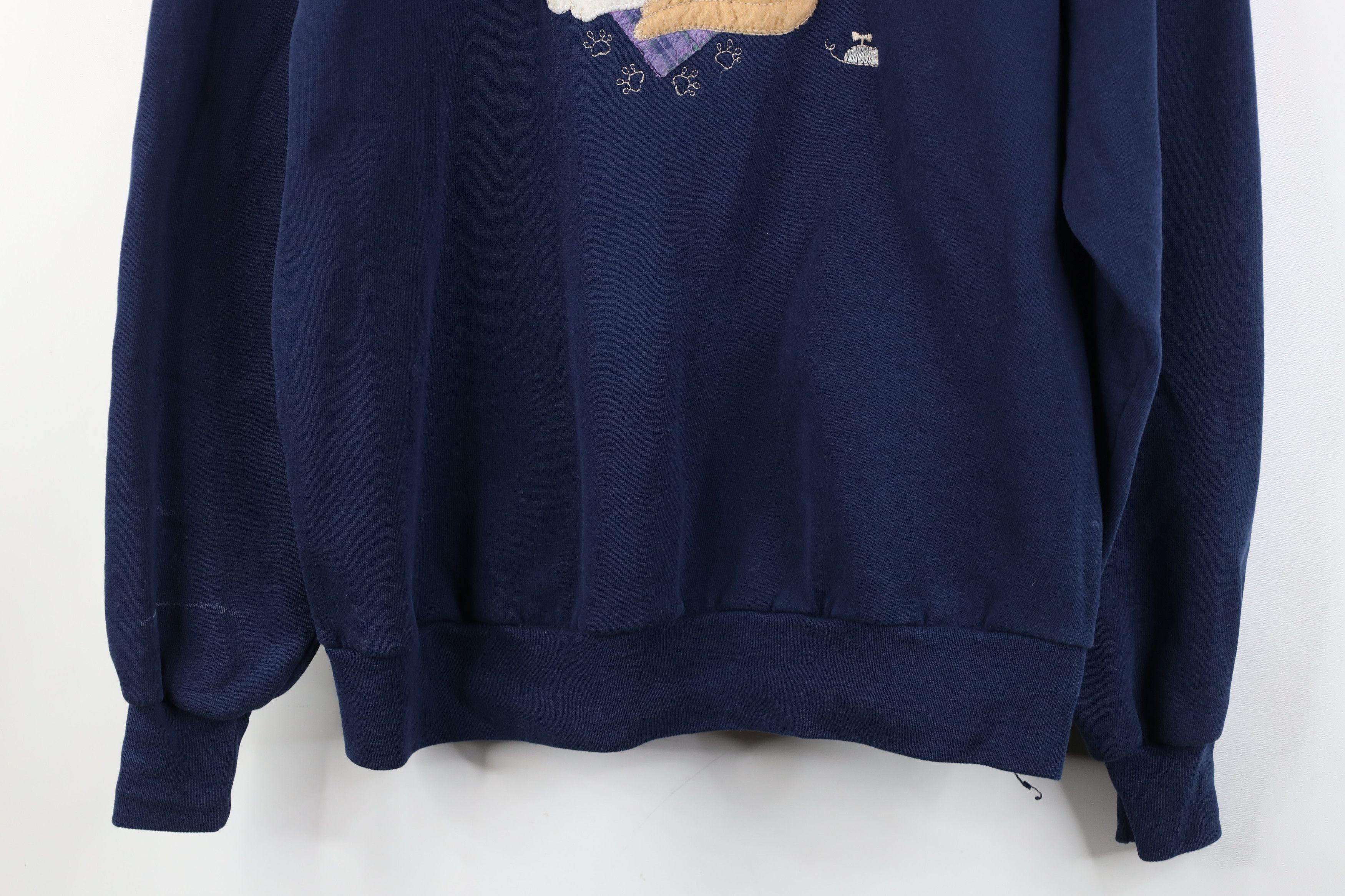 Vintage Vintage 90s Streetwear Cat Kitten Crewneck Sweatshirt USA Size L / US 10 / IT 46 - 3 Thumbnail