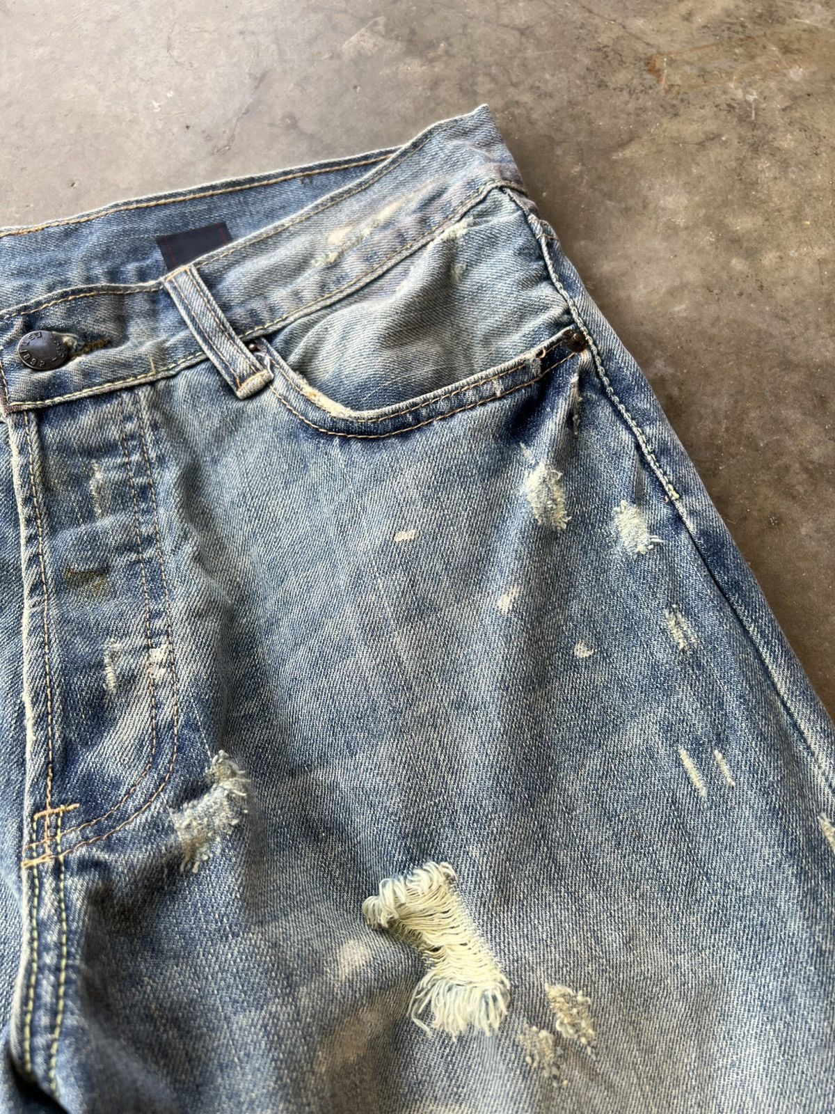Abercrombie & Fitch × If Six Was Nine × Japanese Brand 💥Flare💥Vintage Abercrombie & Fitch Distress Jean Size US 31 - 8 Thumbnail