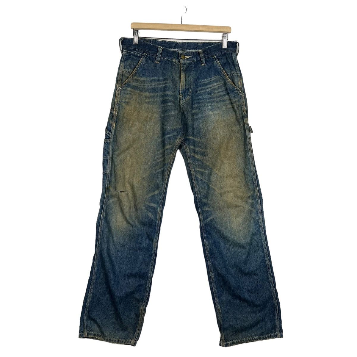 Lee × Vintage 🔥 VINTAGE LEE UNION MADE WORKS DENIM Size US 32 / EU 48 - 2 Thumbnail