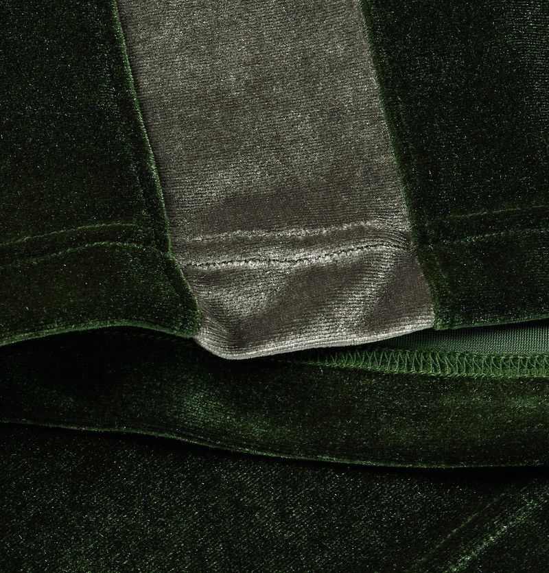 Needles Needles Logo Embroidered Two Tone Velour Tank Top Green Size US XL / EU 56 / 4 - 5 Thumbnail