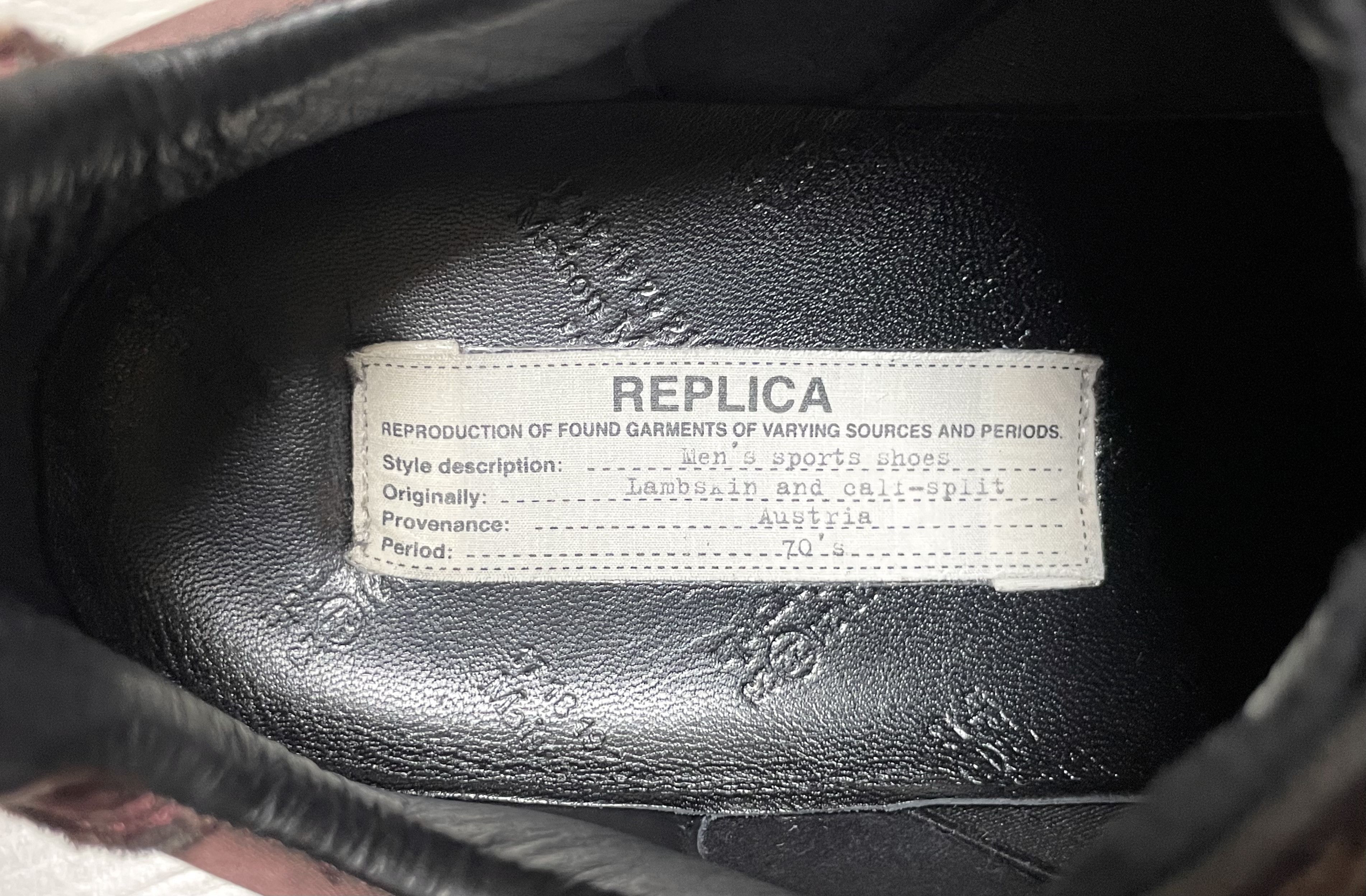 Maison Margiela Maison Margiela GAT (Satin Burgundy 2019) Size US 12 / EU 45 - 11 Thumbnail