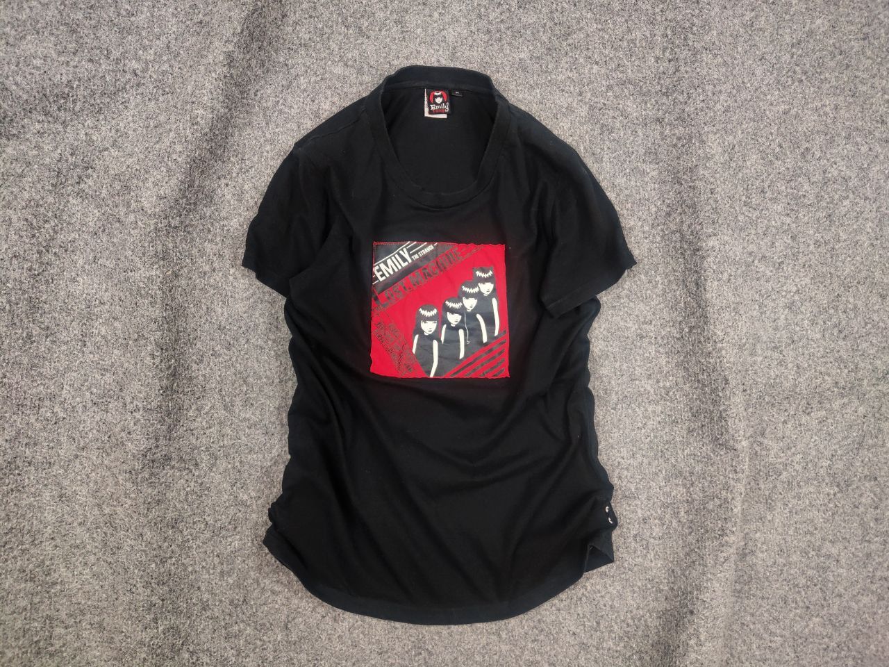 Hysteric Glamour Emily the Strange Vintage Y2K Style Logo Black T shirt Tee Size M / US 6-8 / IT 42-44 - 1 Thumbnail