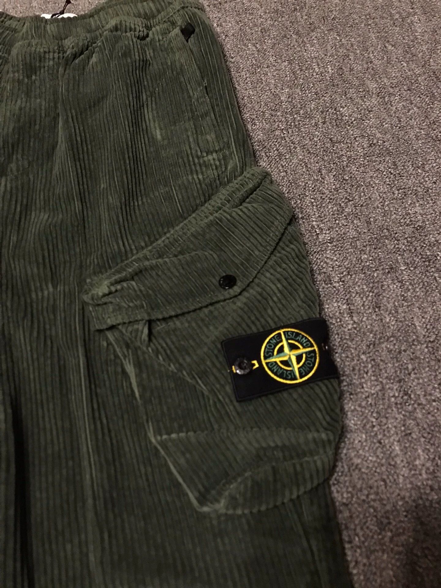 Stone Island Stone Island Corduroy Military Logo Elastic Pants 31 Size US 31 - 4 Thumbnail