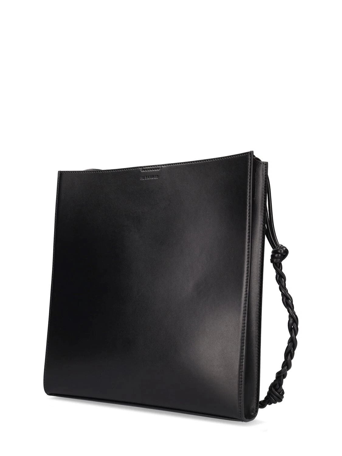 Jil Sander JIL SANDER Tangle Medium Black Leather Shoulder Bag New Size ONE SIZE - 2 Thumbnail