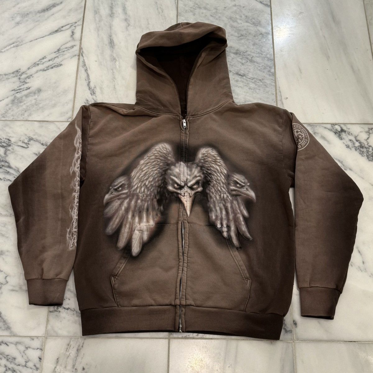Travis Scott Travis Scott Coachella ‘25 Birds Zip-Up Hoodie Size US L / EU 52-54 / 3 - 1 Thumbnail