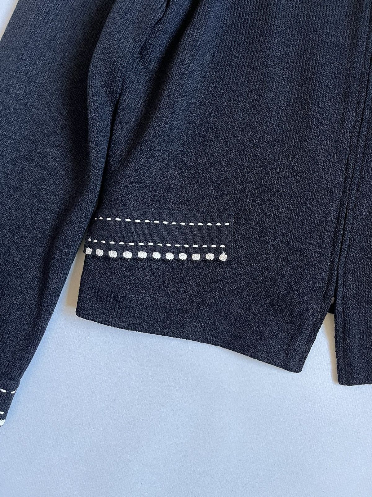 St. John ST.JOHN Collection Marie Gray Knit Wool Viscose Zip Jacket Size M / US 6-8 / IT 42-44 - 8 Thumbnail