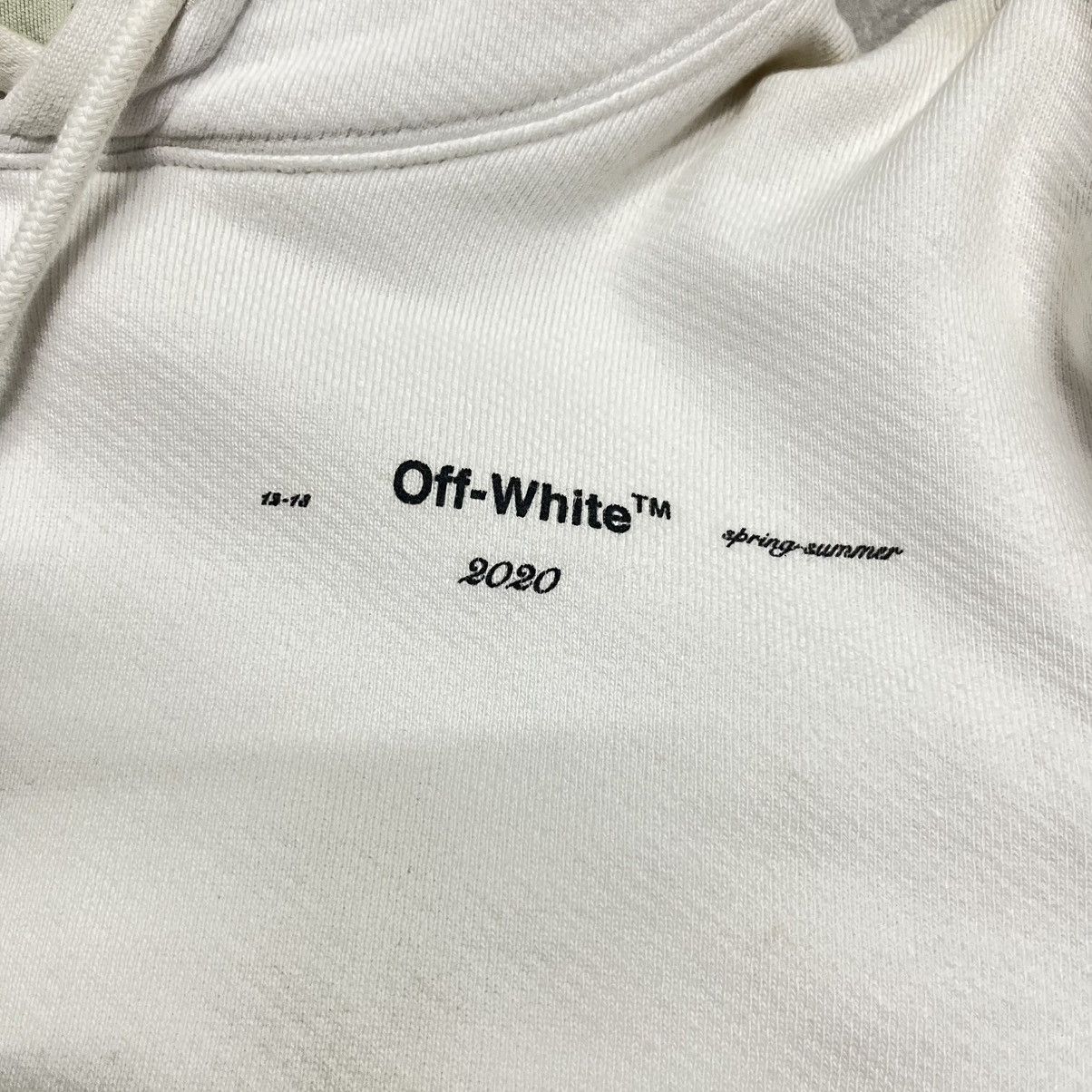 Off-White Off-White Brush Arrow Hoodie White Size US XXS / EU 40 - 9 Thumbnail