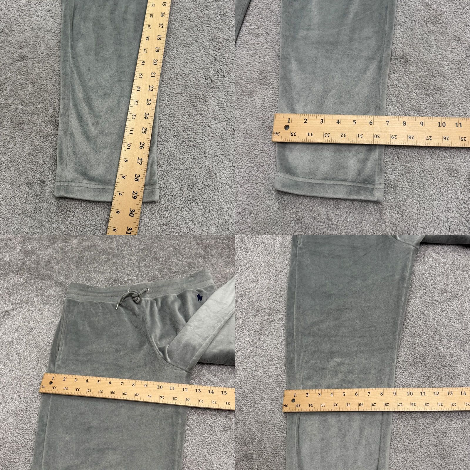 Polo Ralph Lauren Polo Ralph Lauren Velour Pajama Pants Mens Medium Gray Soft Lounge Drawstring Pockets Size US M / EU 48-50 / 2 - 9 Thumbnail